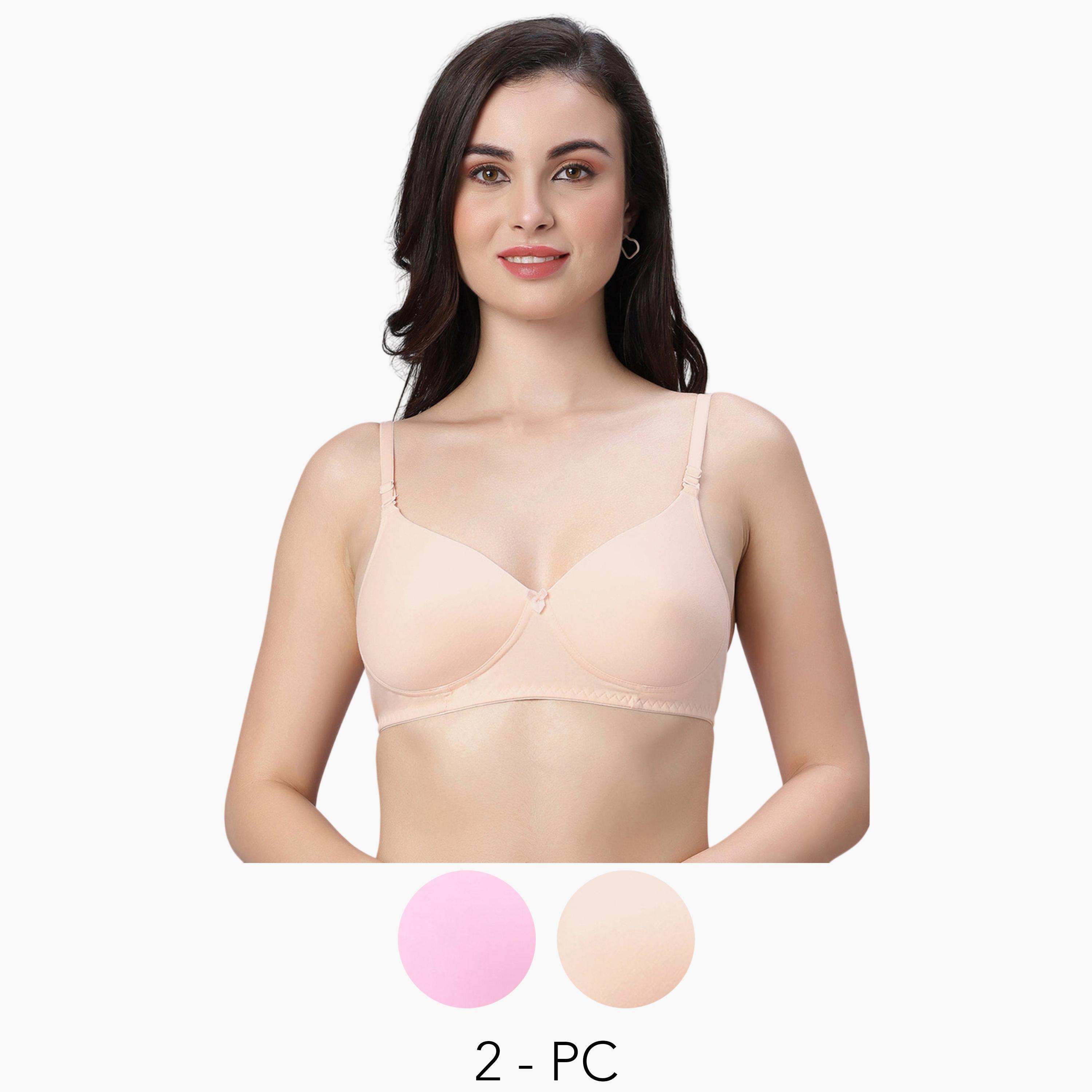 مجموعة من 2 صدرية ببطانة ثقيلة وبدون أسلاك-women-clothing-lingerie-bras-image-1
