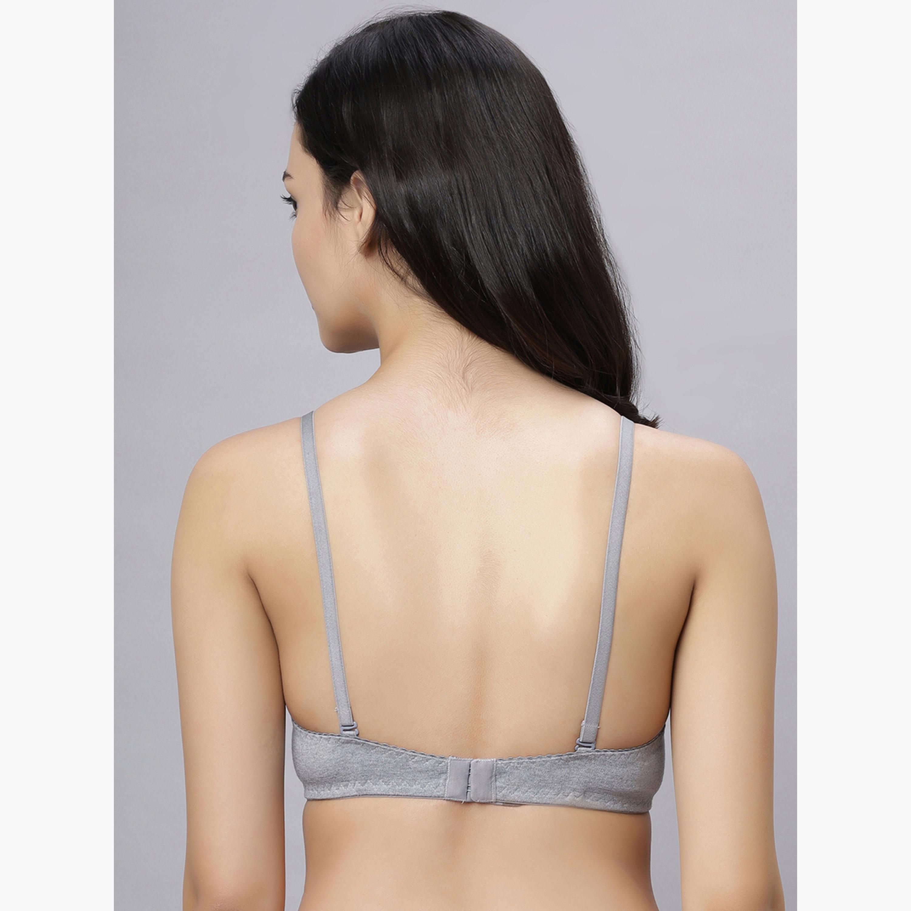 Eden X Styli Pack of 2 - Non-Padded Non Wired Cotton Blend T-Shirt Bra-women-clothing-lingerie-bras-image-3