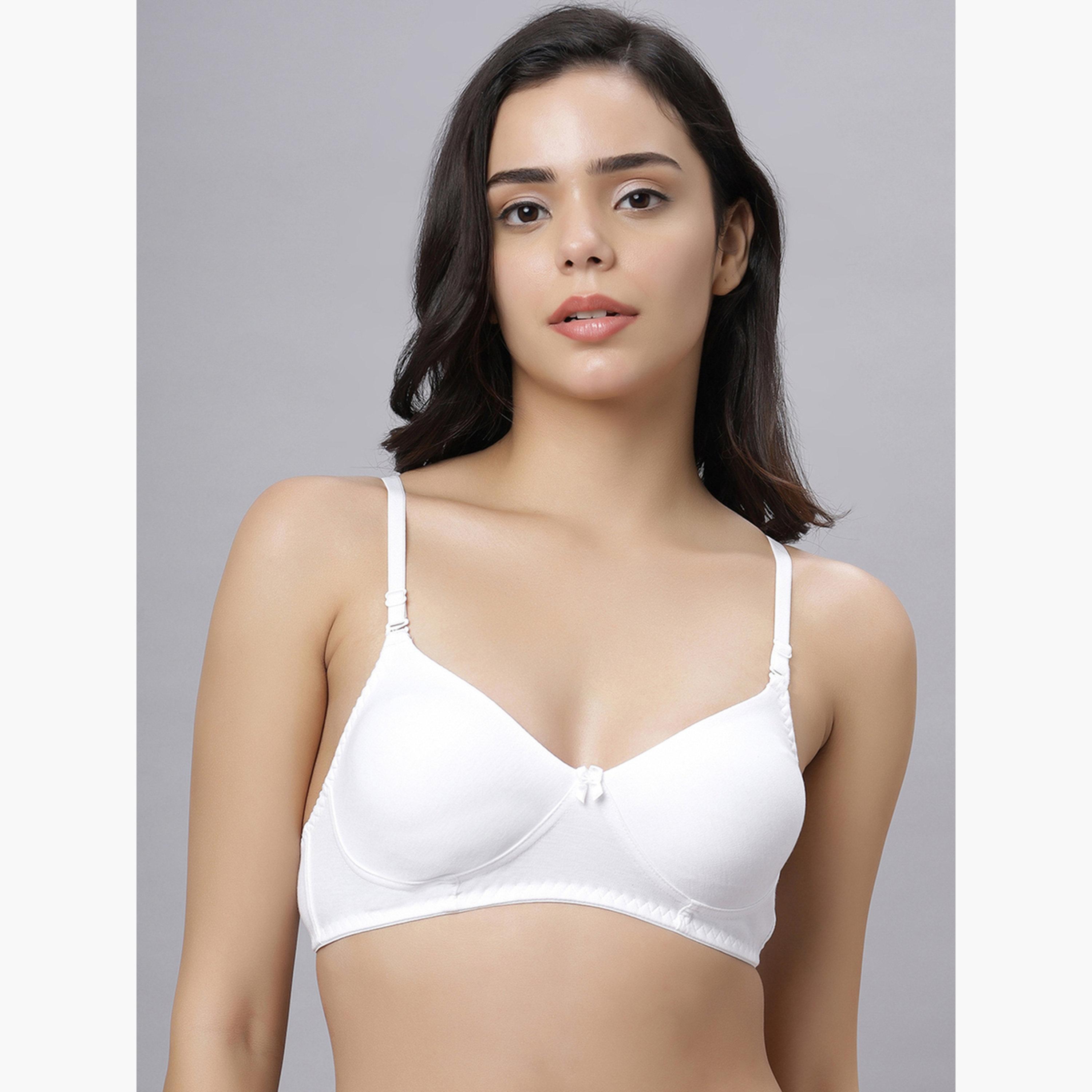Eden X Styli Pack of 2 - Non-Padded Non Wired Cotton Blend T-Shirt Bra-women-clothing-lingerie-bras-image-5