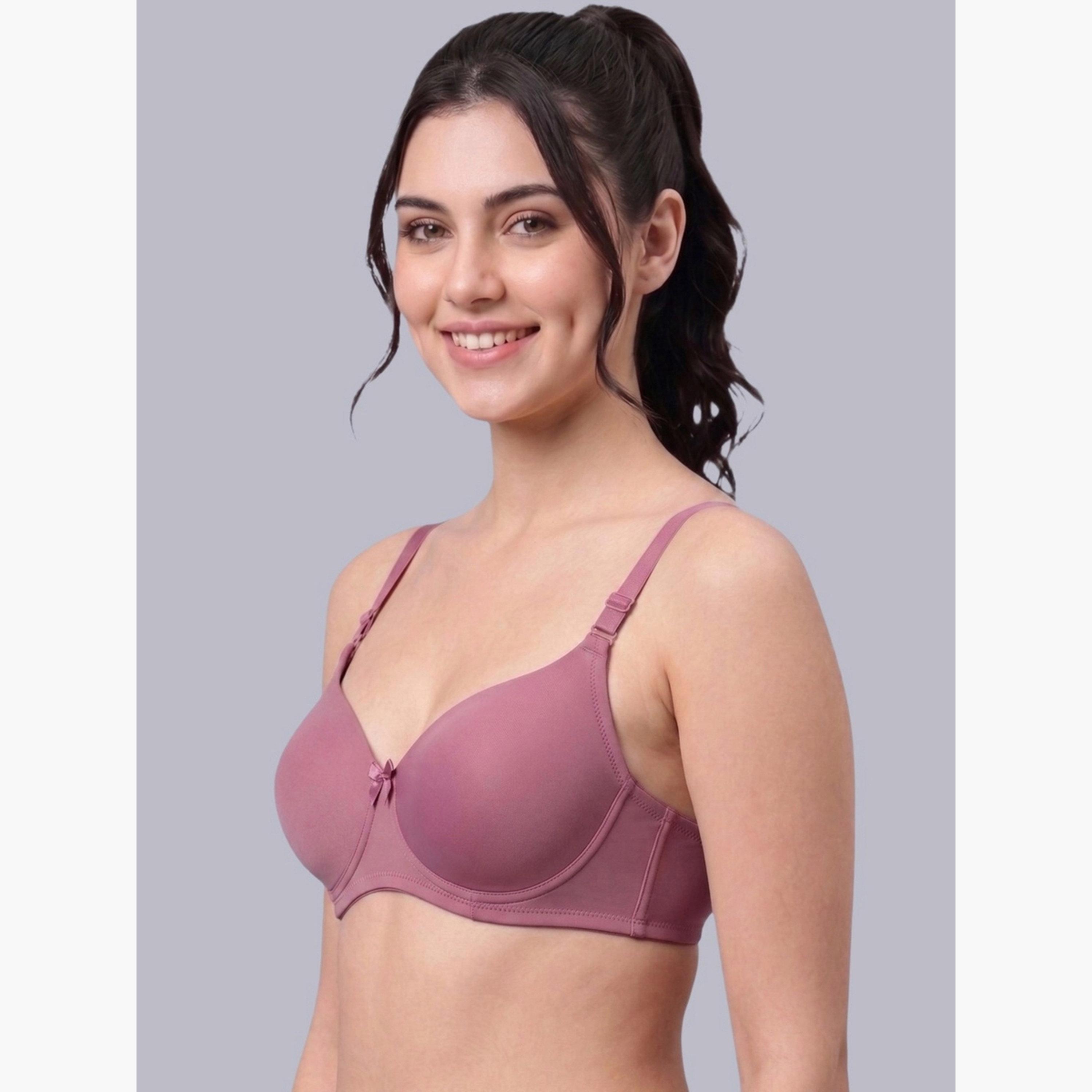 Eden X Styli Pack of 2 - Heavily Padded Non Wired Bra-women-clothing-lingerie-bras-image-4