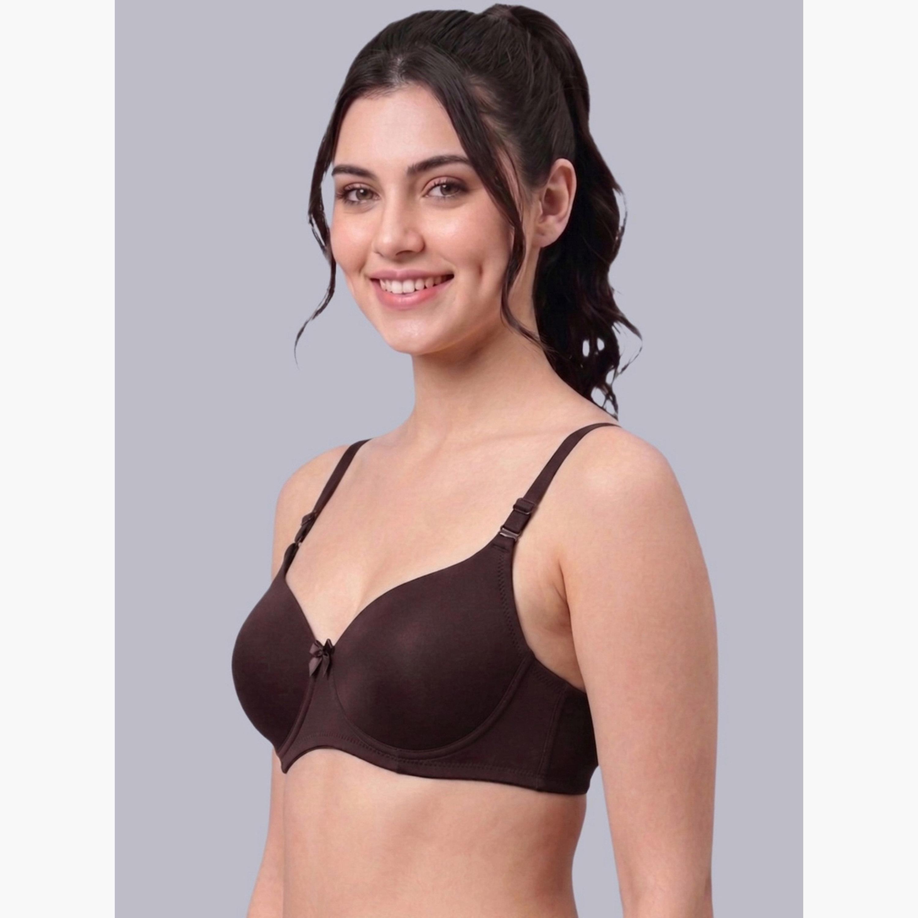 Eden X Styli Pack of 2 - Heavily Padded Non Wired Bra-women-clothing-lingerie-bras-image-7