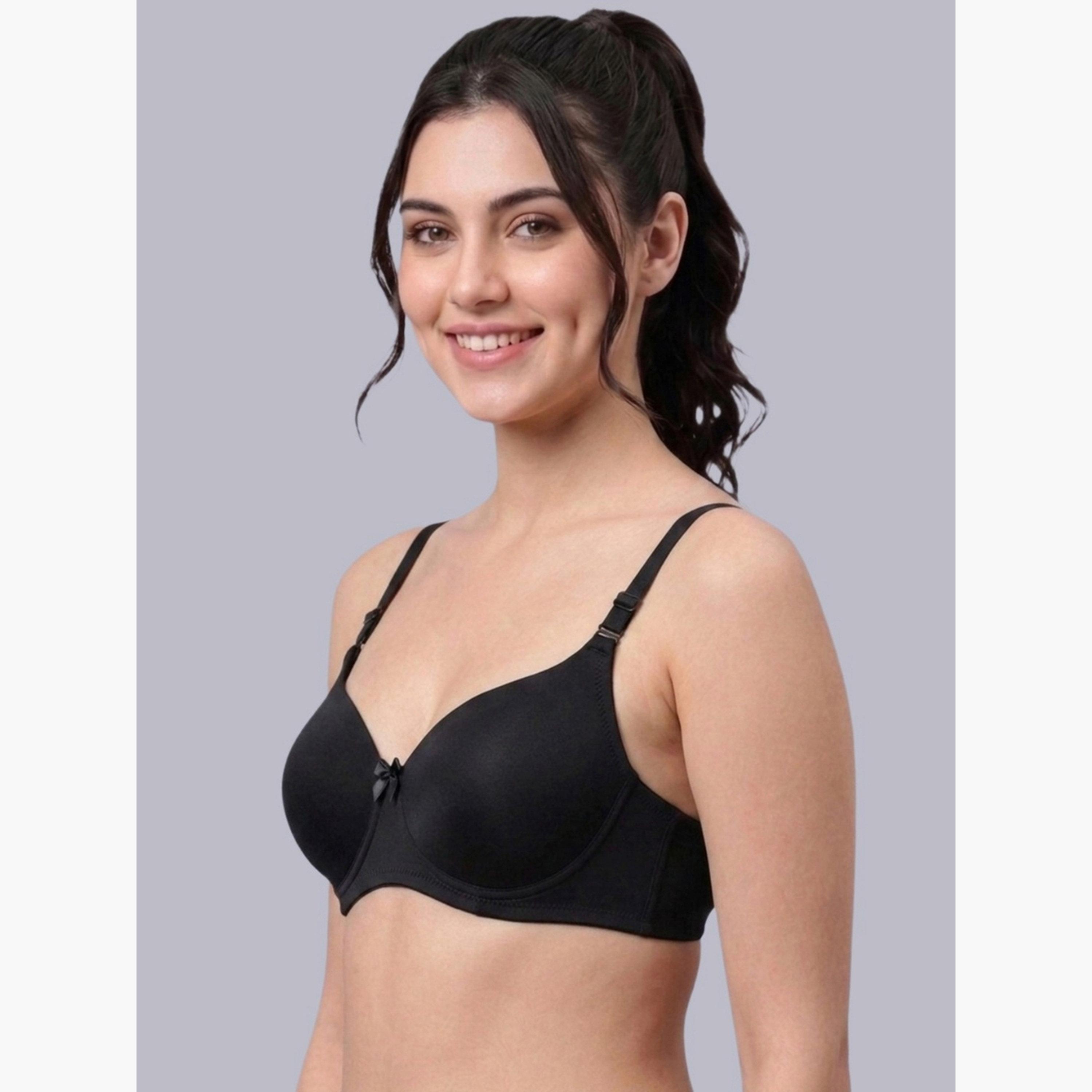 Eden X Styli Pack of 2 - Heavily Padded Non Wired Bra-women-clothing-lingerie-bras-image-7