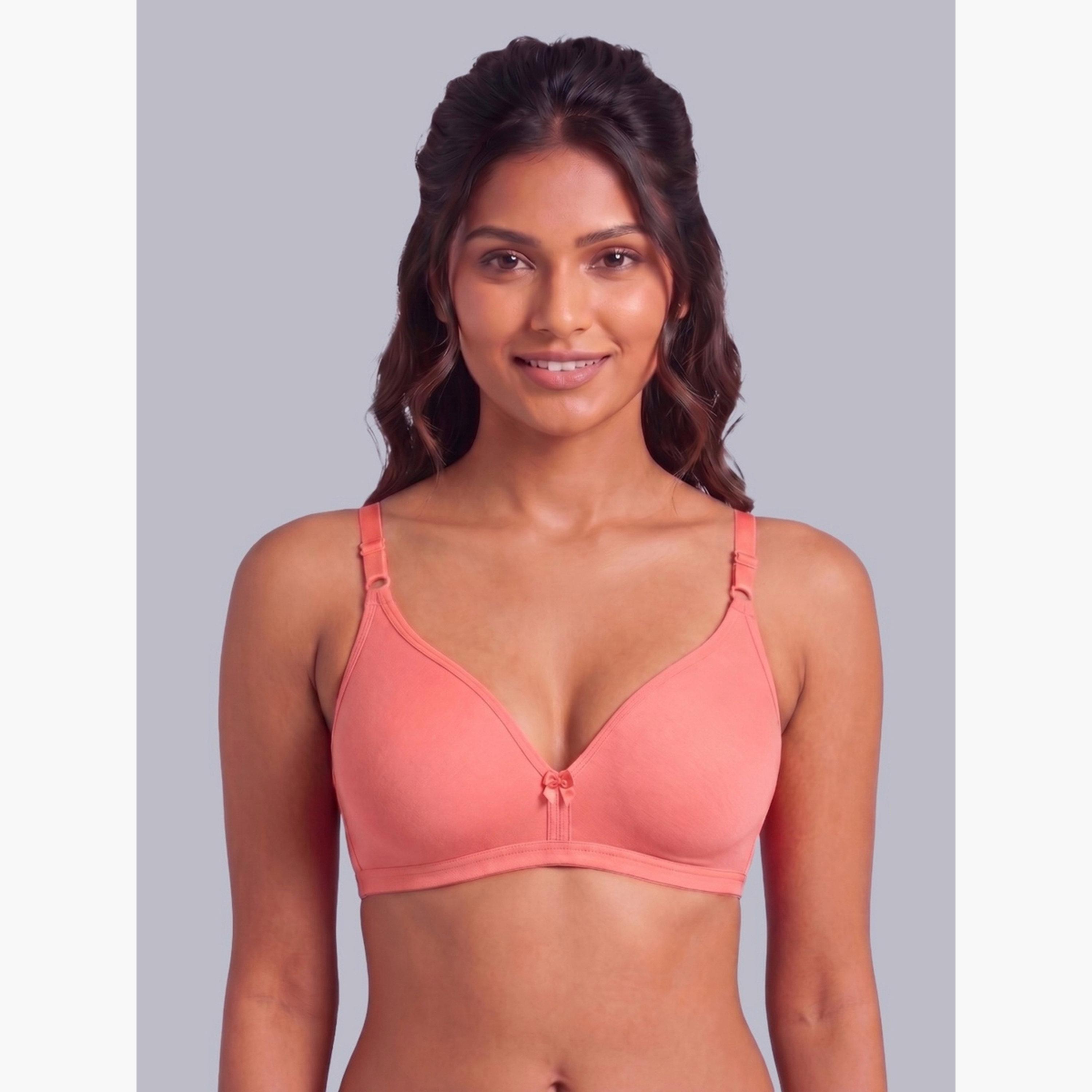 مجموعة من 2 صدرية تيشيرت بمزيج قطن غير مبطنة وبدون أسلاك-women-clothing-lingerie-bras-image-2