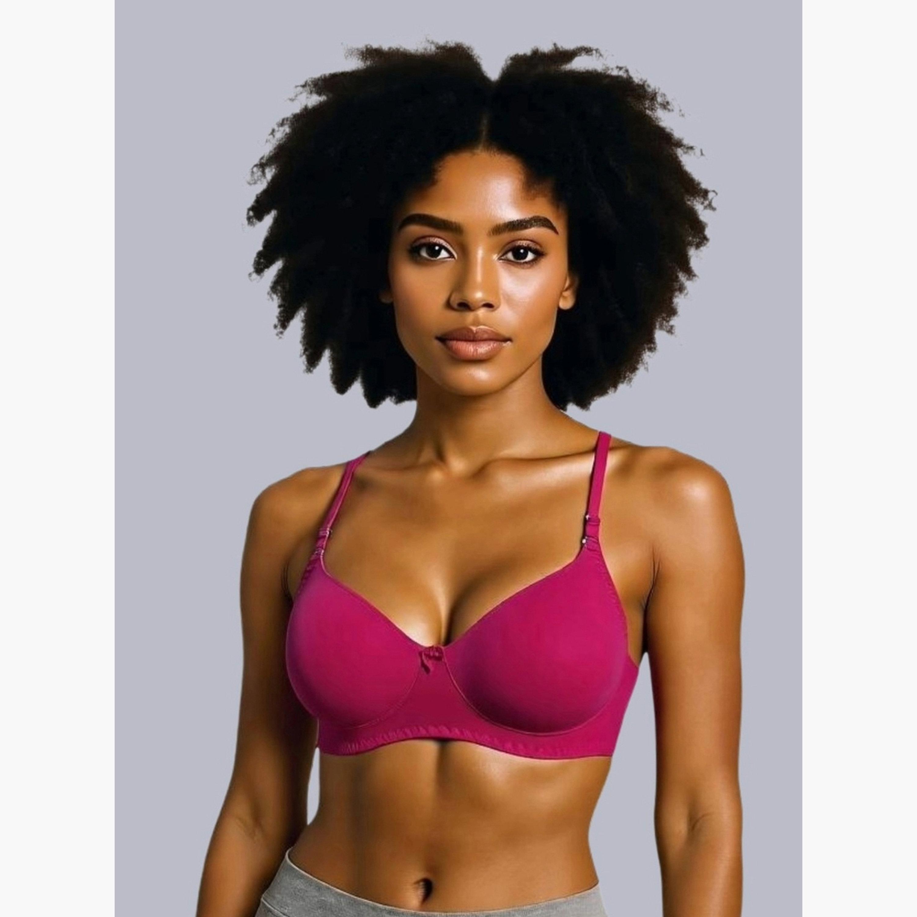 مجموعة من 2 صدرية تيشيرت بمزيج قطن غير مبطنة وبدون أسلاك-women-clothing-lingerie-bras-image-2