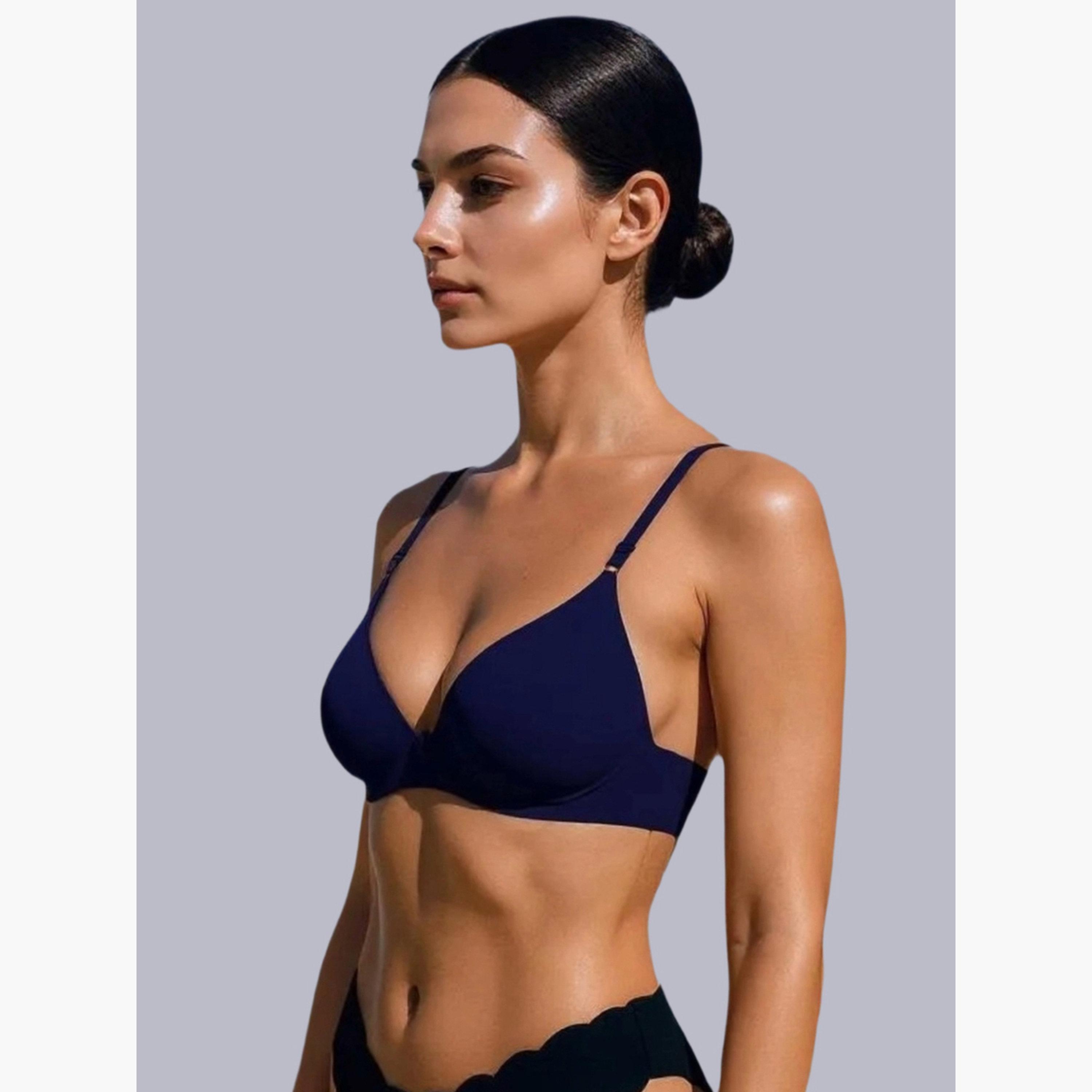 Eden X Styli Pack of 2 - Non-Padded Non Wired Cotton Blend T-Shirt Bra-women-clothing-lingerie-bras-image-5