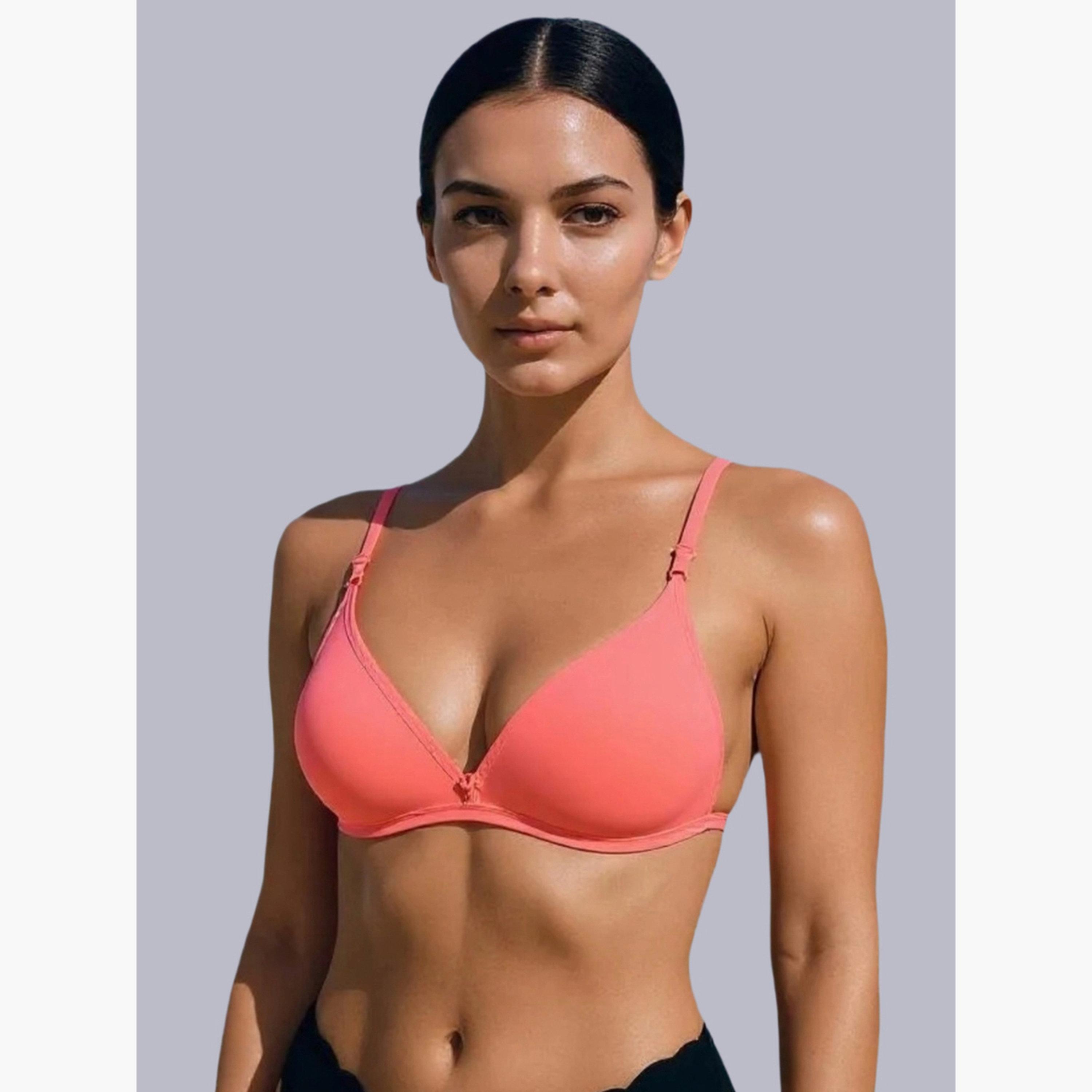 مجموعة من 2 صدرية تيشيرت بمزيج قطن غير مبطنة وبدون أسلاك-women-clothing-lingerie-bras-image-2