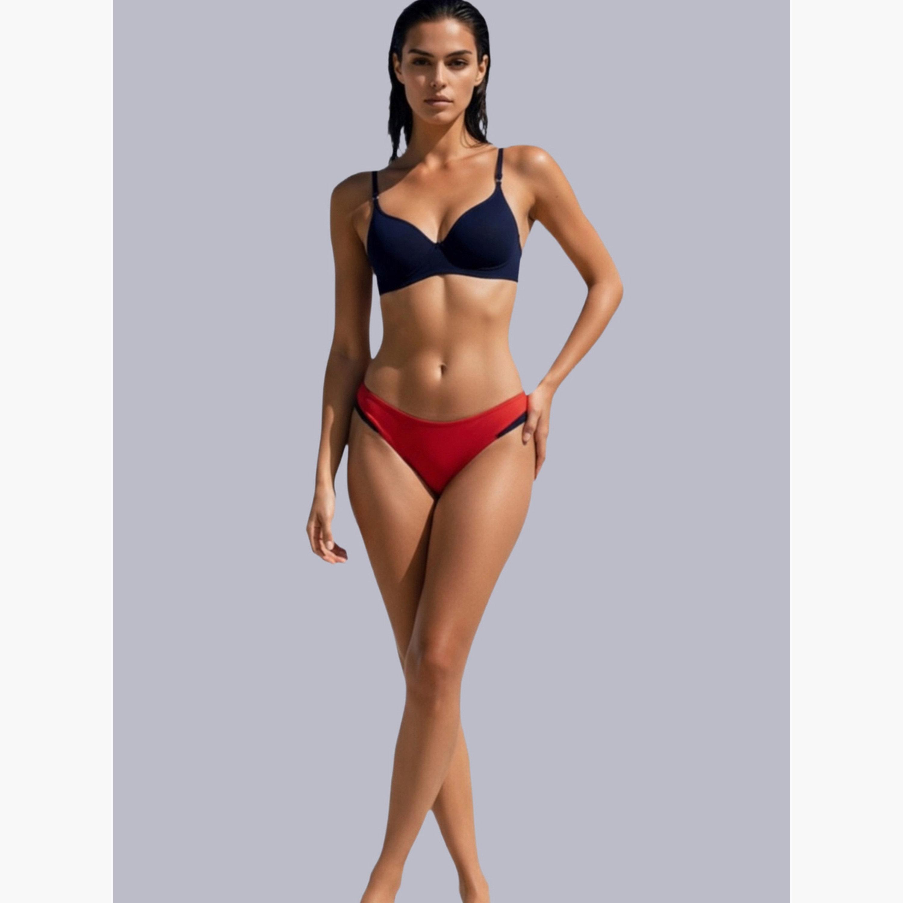 Eden X Styli Pack of 2 - Non-Padded Non Wired Cotton Blend T-Shirt Bra-women-clothing-lingerie-bras-image-2
