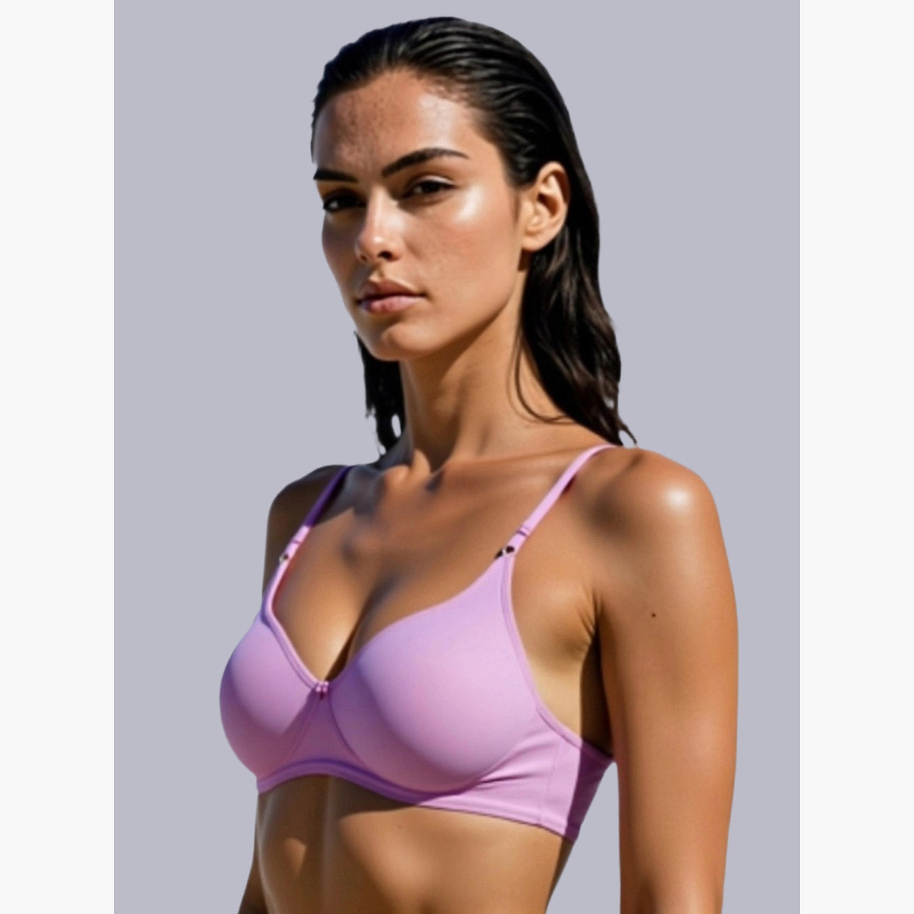 مجموعة من 2 صدرية تيشيرت بمزيج قطن غير مبطنة وبدون أسلاك-women-clothing-lingerie-bras-image-3
