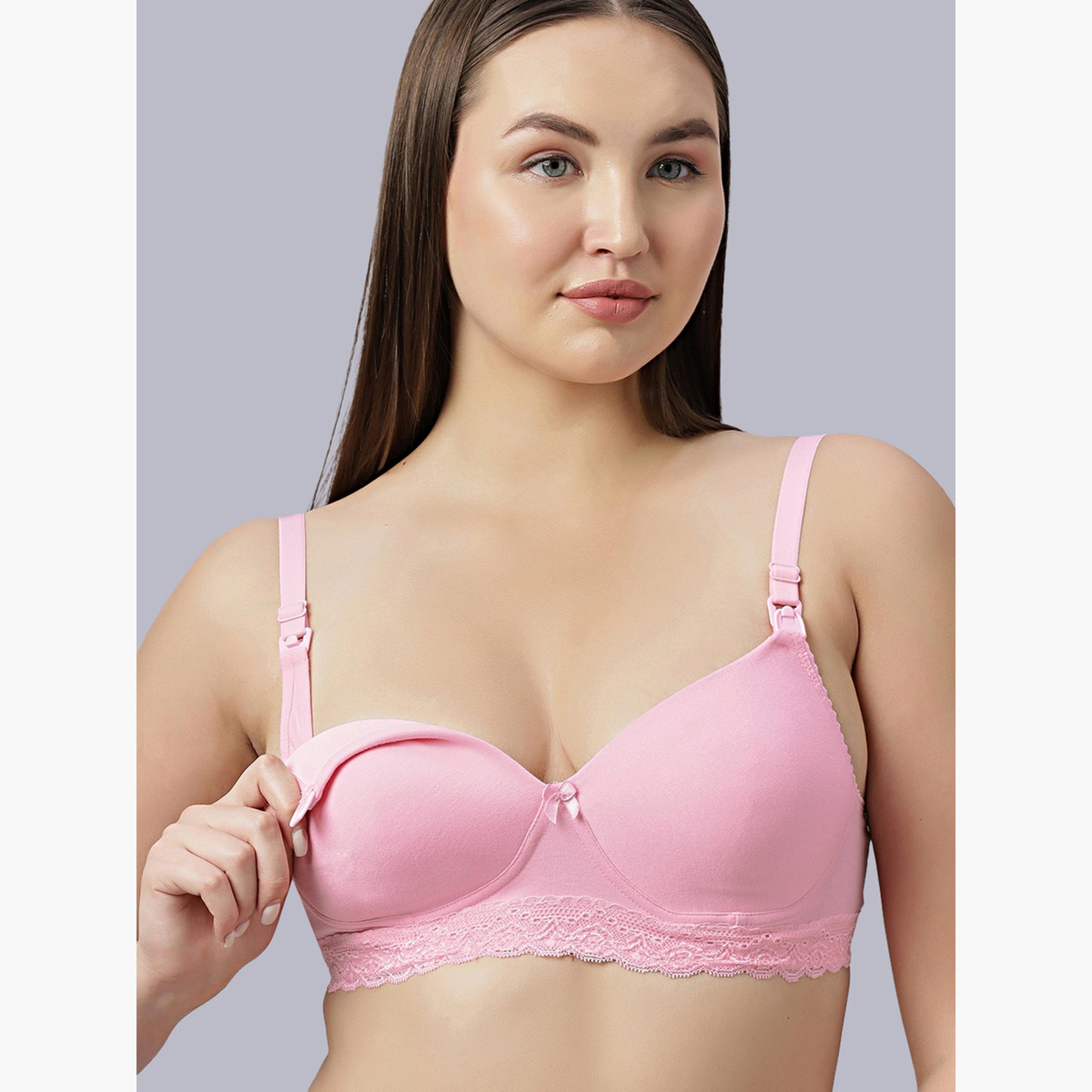 Eden X Styli Pink Heavily Padded Nursing Maternity Bra-women-clothing-lingerie-bras-image-4