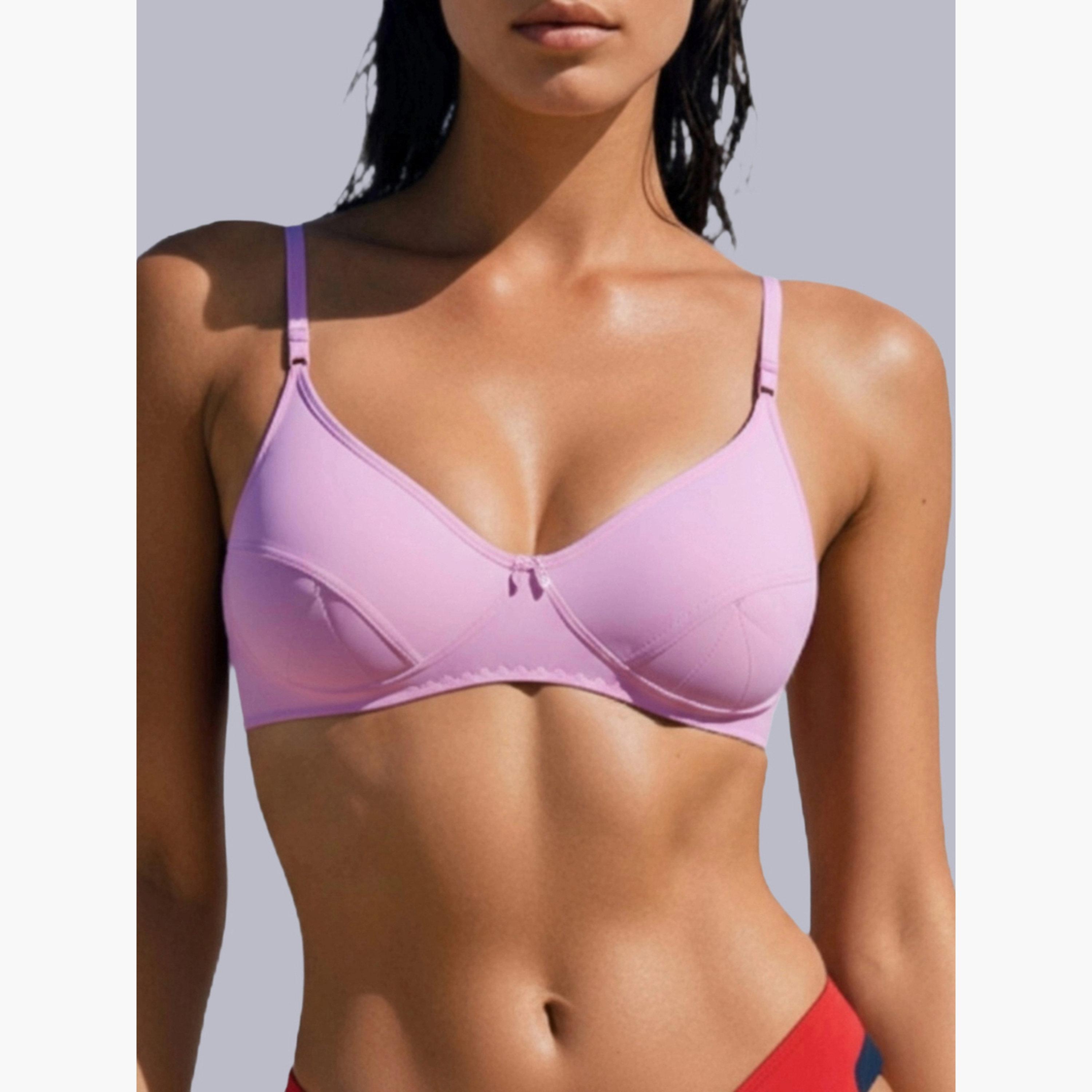 صدرية تيشيرت بمزيج قطن غير مبطنة وبدون أسلاك-women-clothing-lingerie-bras-image-4
