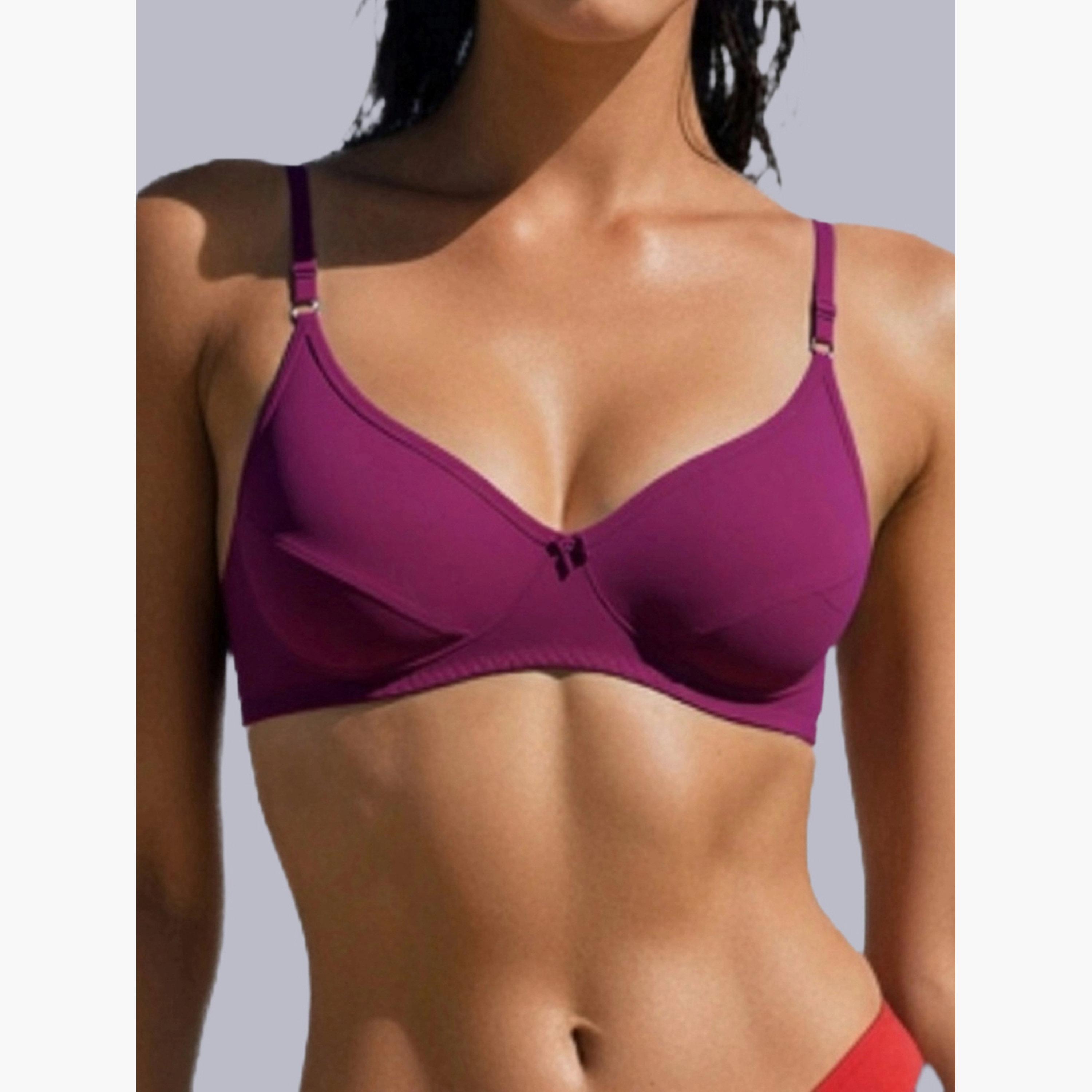 صدرية تيشيرت بمزيج قطن غير مبطنة وبدون أسلاك-women-clothing-lingerie-bras-image-4