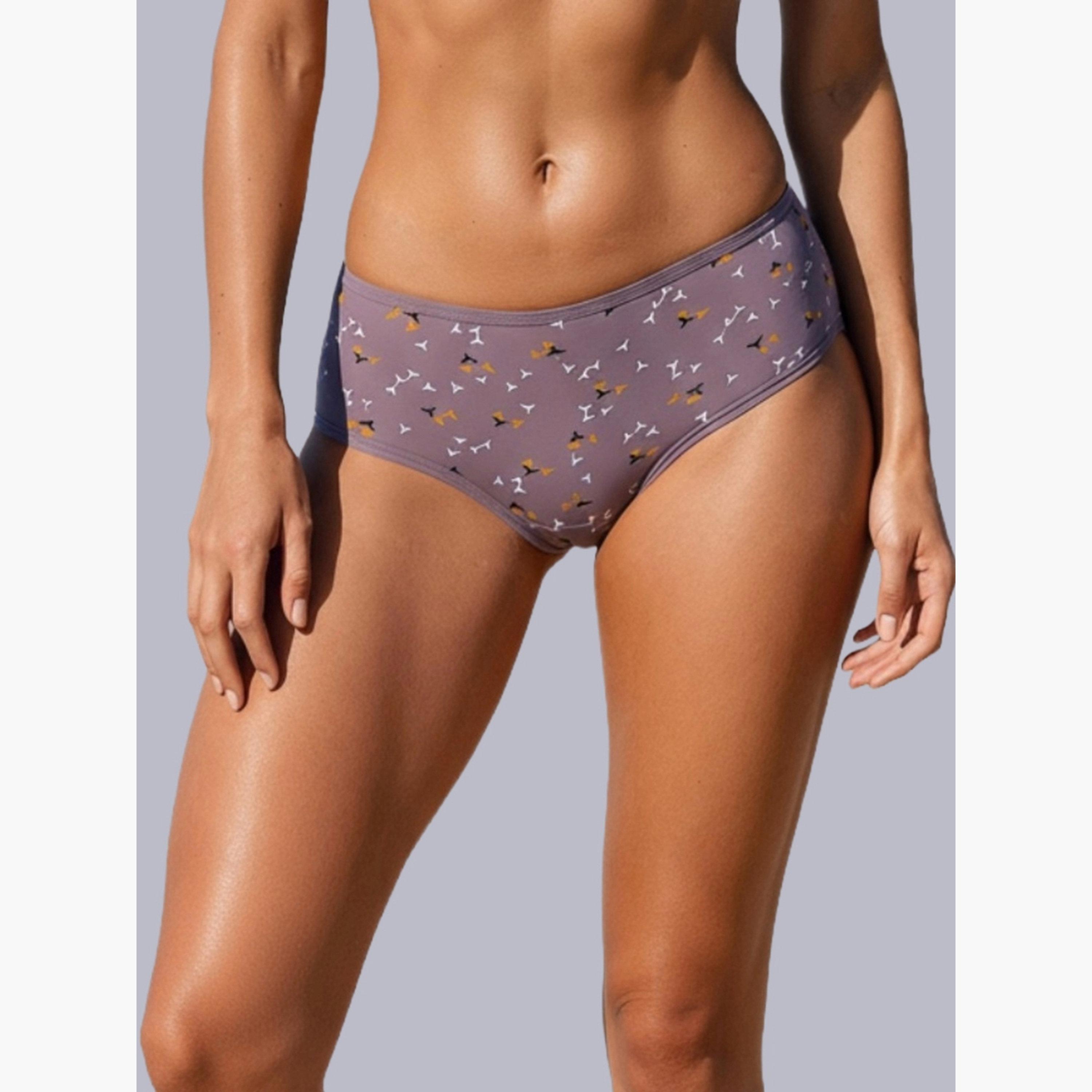 Eden X Styli Pack of 3 - Cotton Printed Full Coverage Hipster Briefs-women-clothing-lingerie-panties-image-2