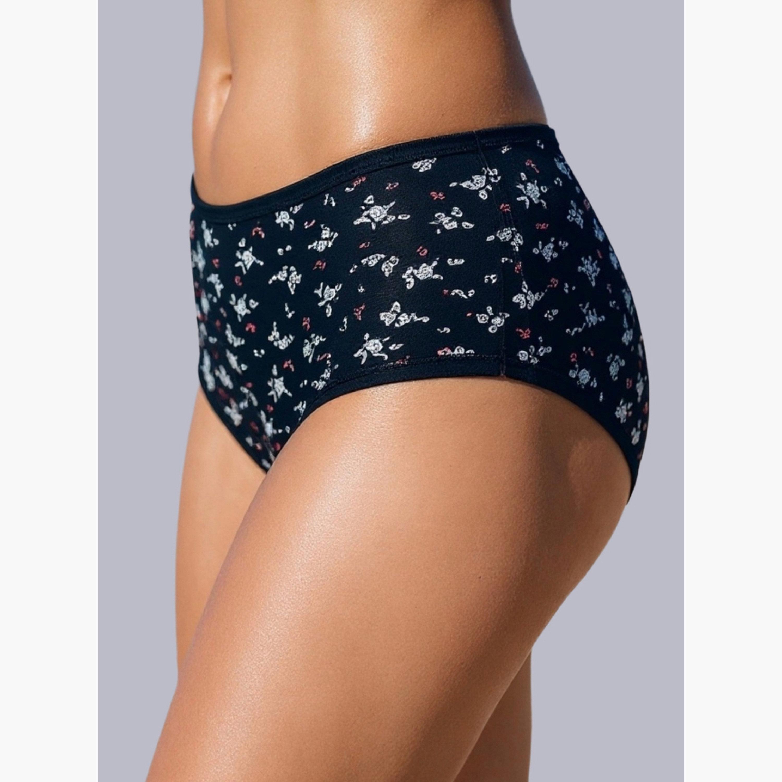 Eden X Styli Pack of 3 - Cotton Printed Full Coverage Hipster Briefs-women-clothing-lingerie-panties-image-7