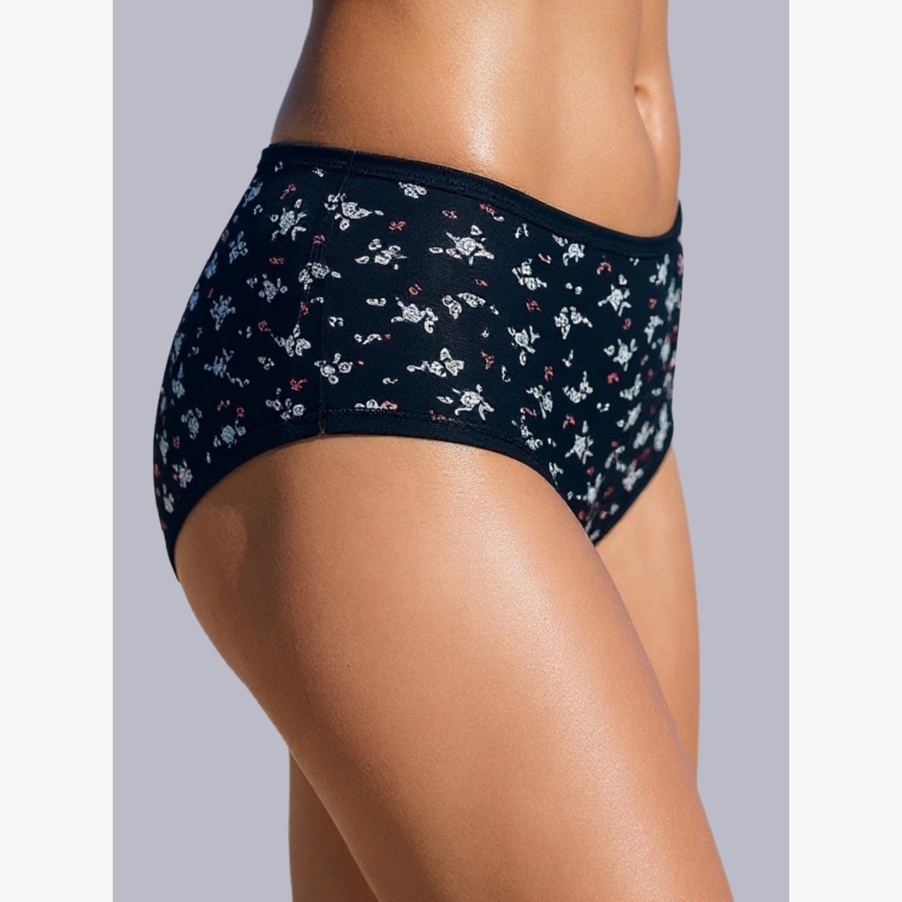 Eden X Styli Pack of 3 - Cotton Printed Full Coverage Hipster Briefs-women-clothing-lingerie-panties-image-8