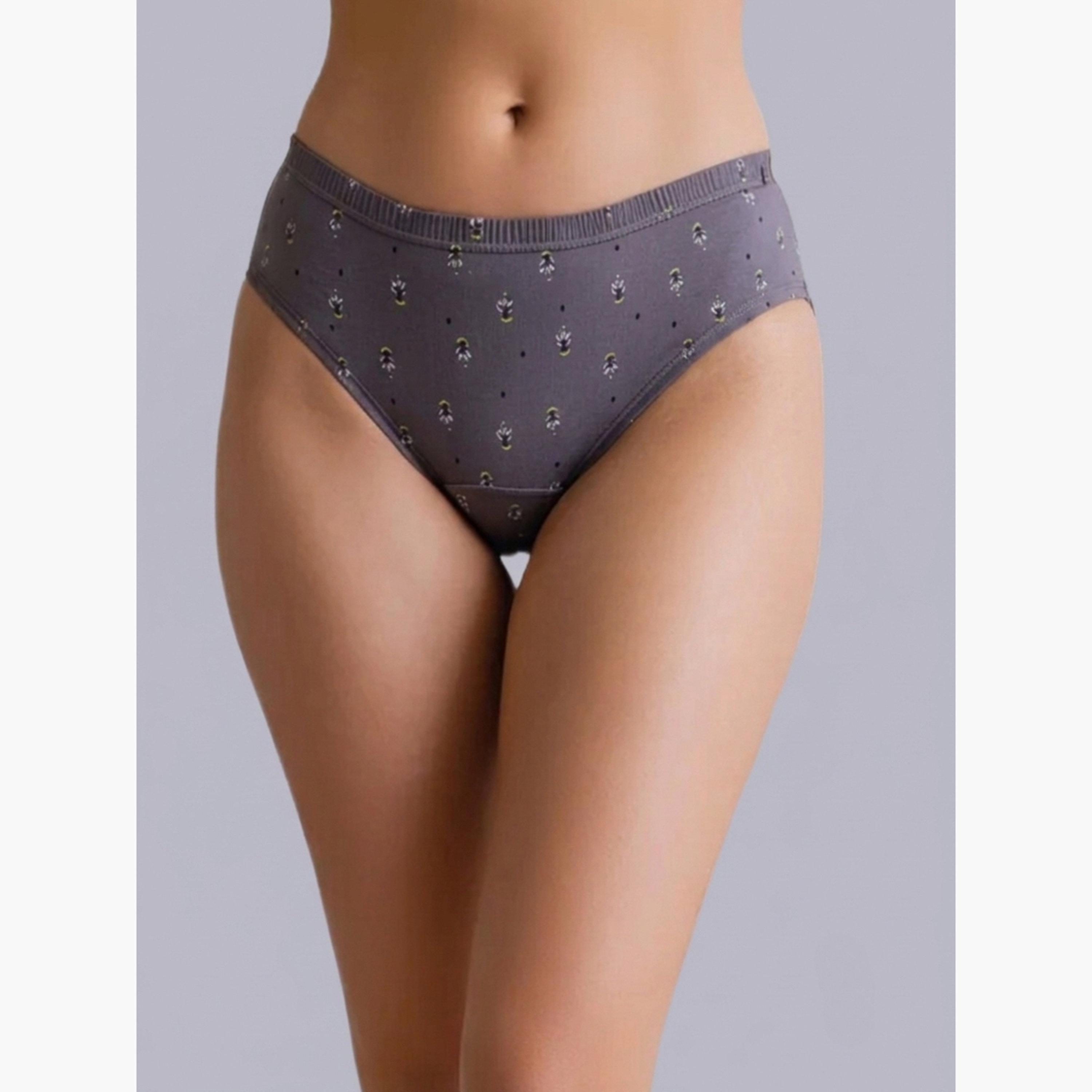 مجموعة من 3 سراويل داخلية قطن بطبعات صغيرة-women-clothing-lingerie-panties-image-5