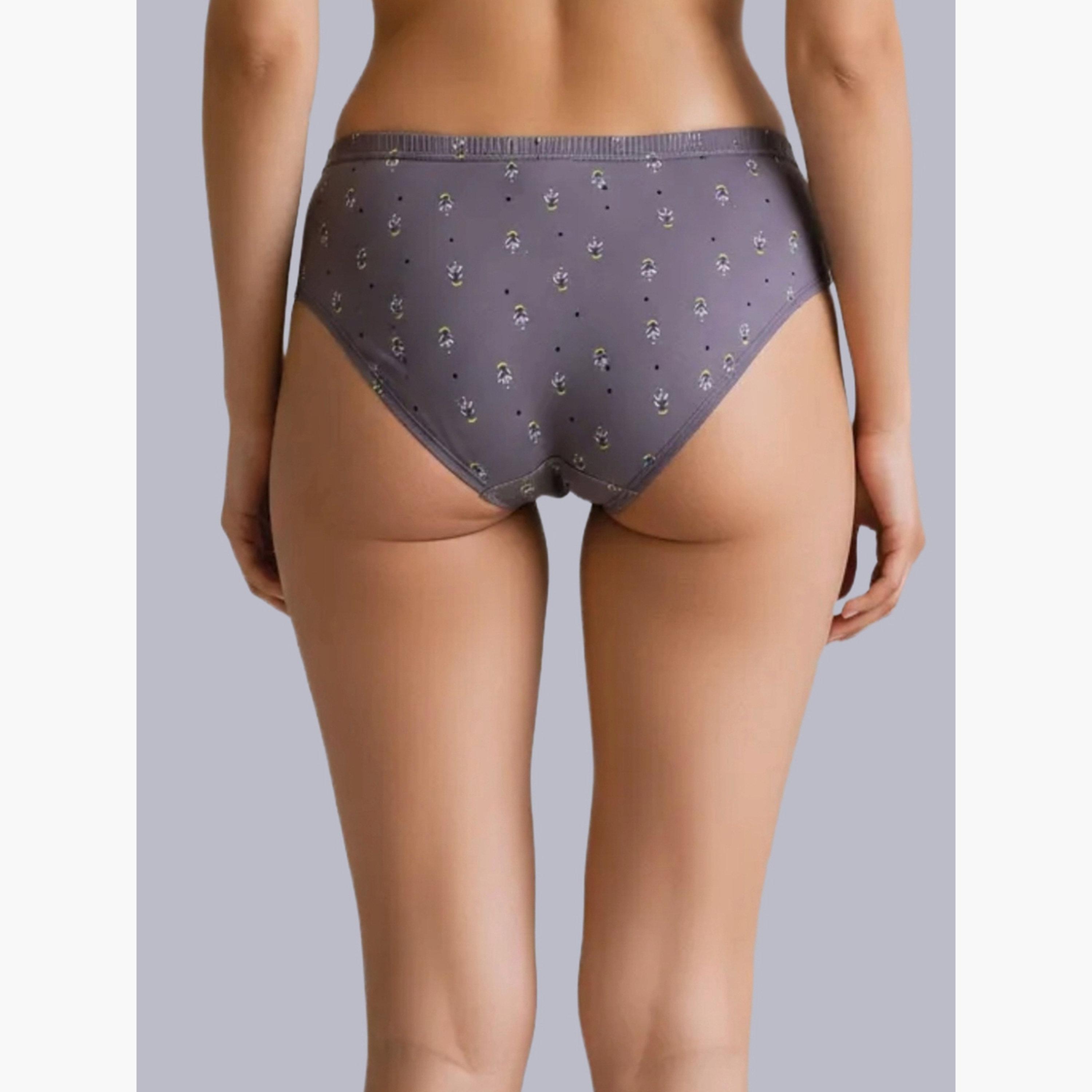 مجموعة من 3 سراويل داخلية قطن بطبعات صغيرة-women-clothing-lingerie-panties-image-7