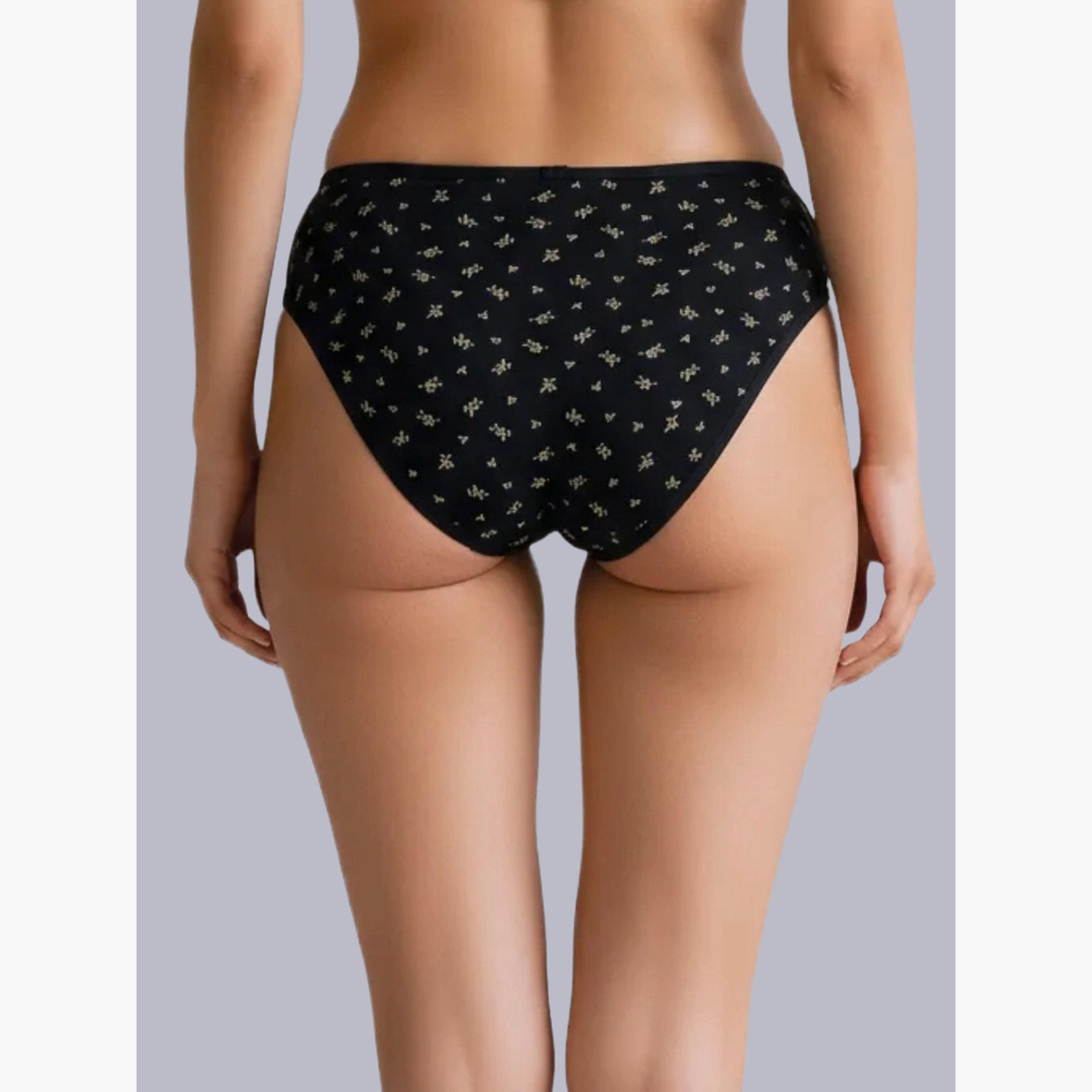 سروال داخلي هيبستر قطن بطبعة زهور صغيرة-women-clothing-lingerie-panties-image-2