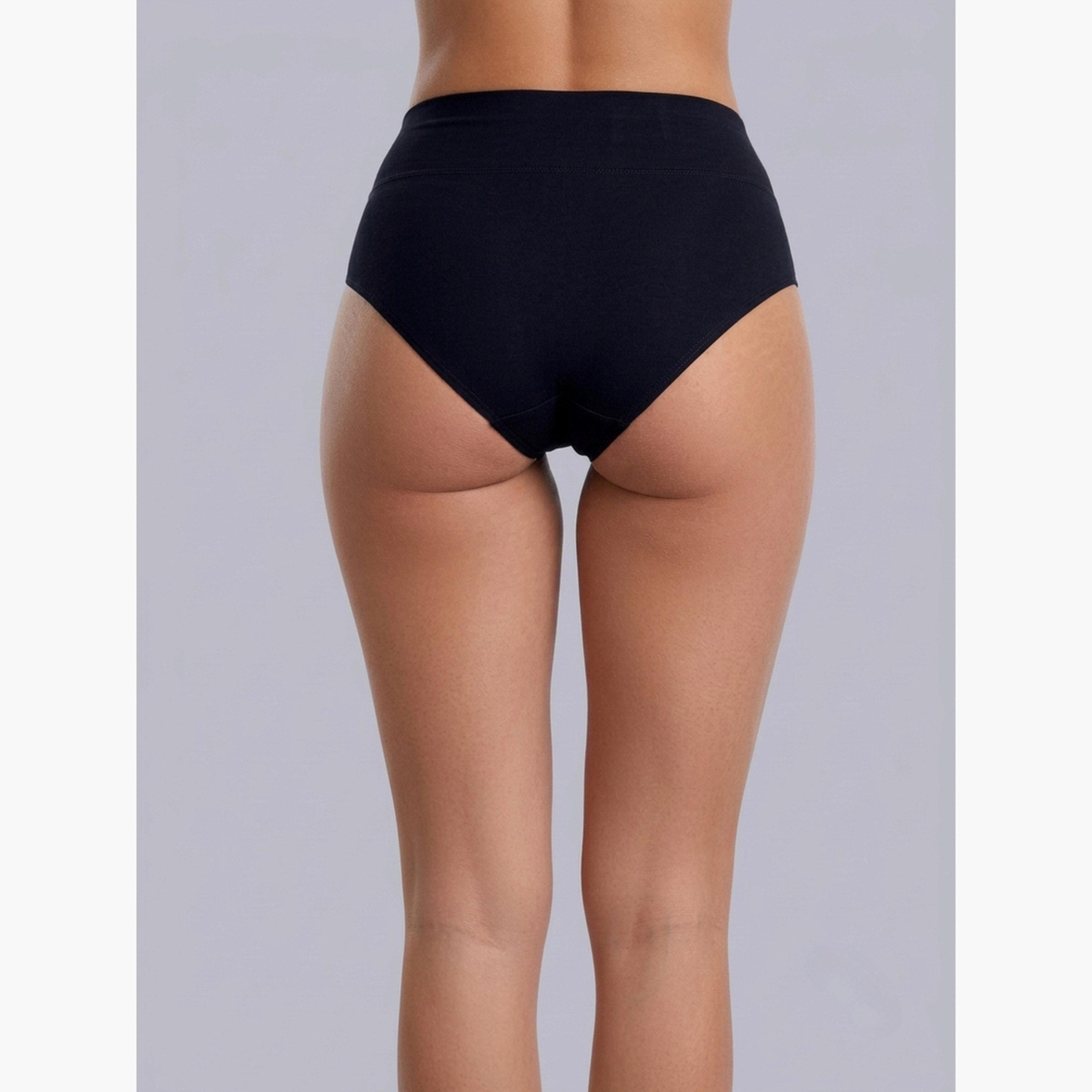Eden X Styli Pack of 3 - Cotton Full Coverage Tummy Tucker Briefs-women-clothing-lingerie-panties-image-9