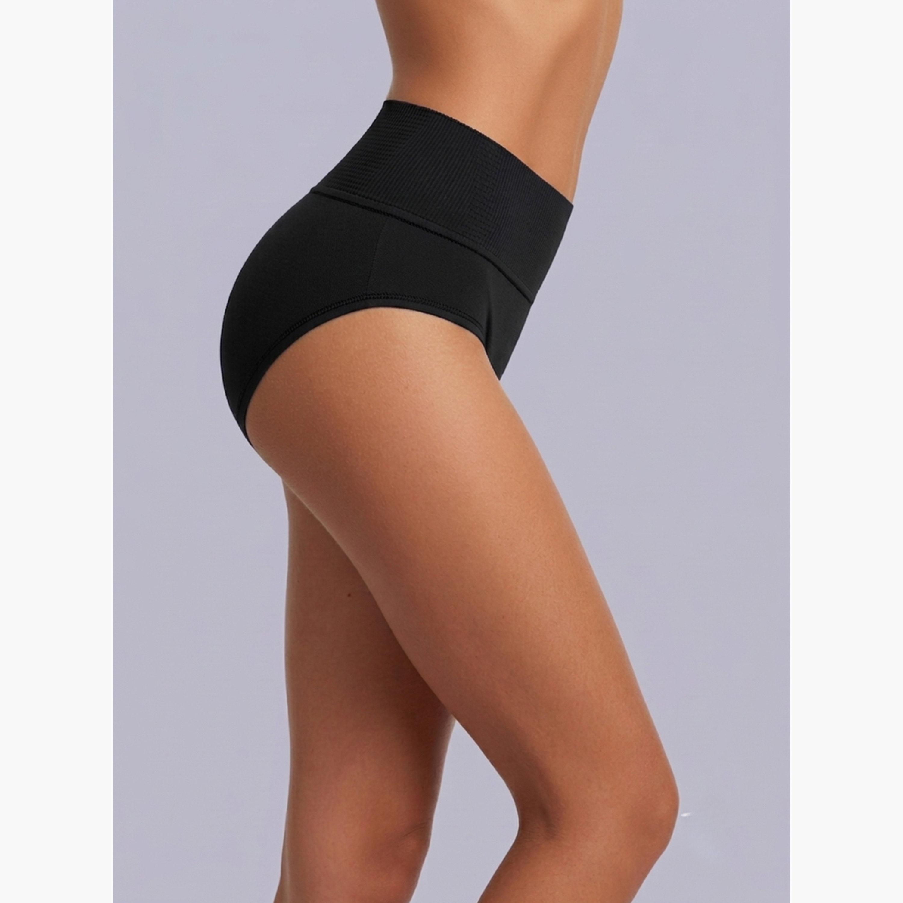 Eden X Styli Pack of 3 - Cotton Full Coverage Tummy Tucker Briefs-women-clothing-lingerie-panties-image-3