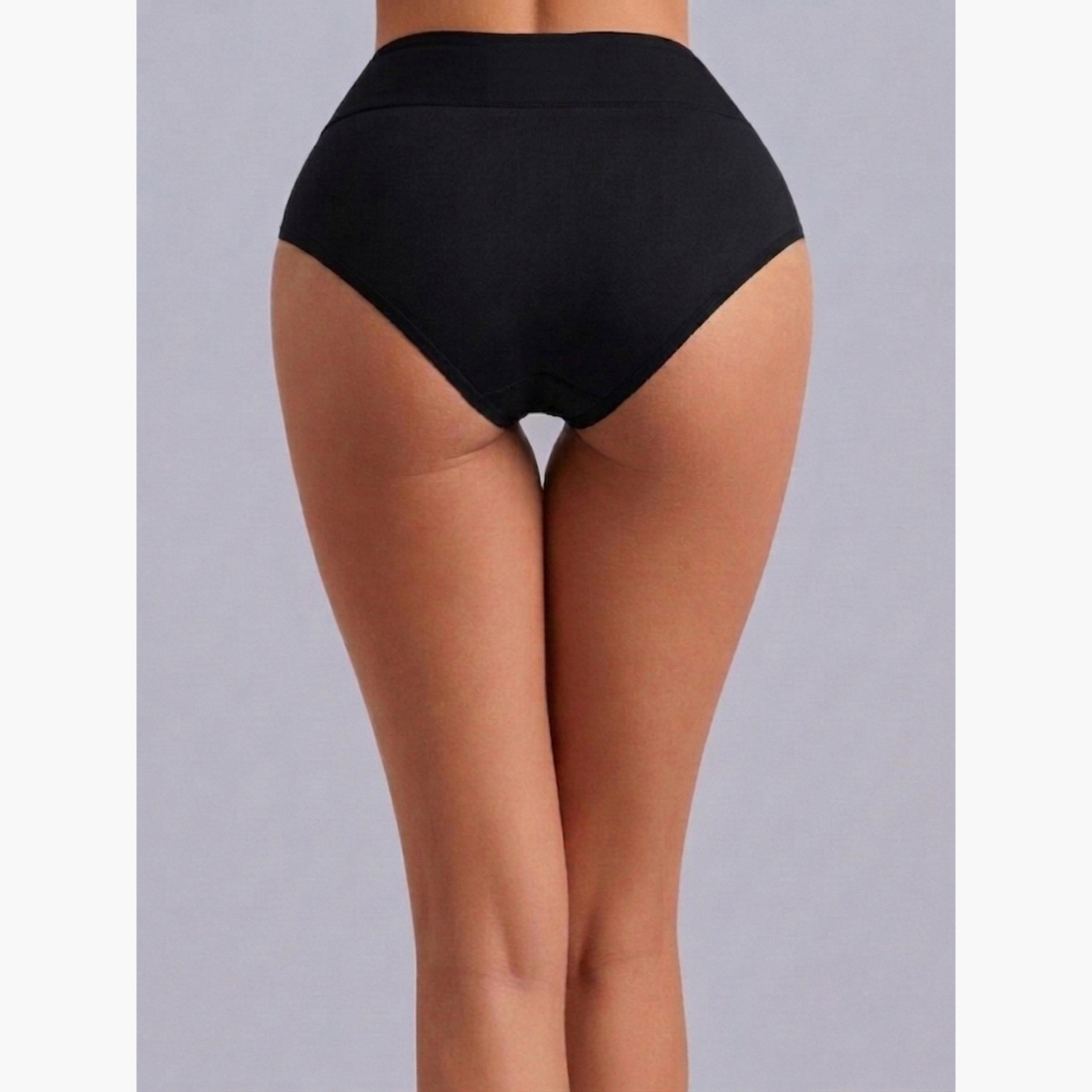 Eden X Styli Pack of 3 - Cotton Full Coverage Tummy Tucker Briefs-women-clothing-lingerie-panties-image-4
