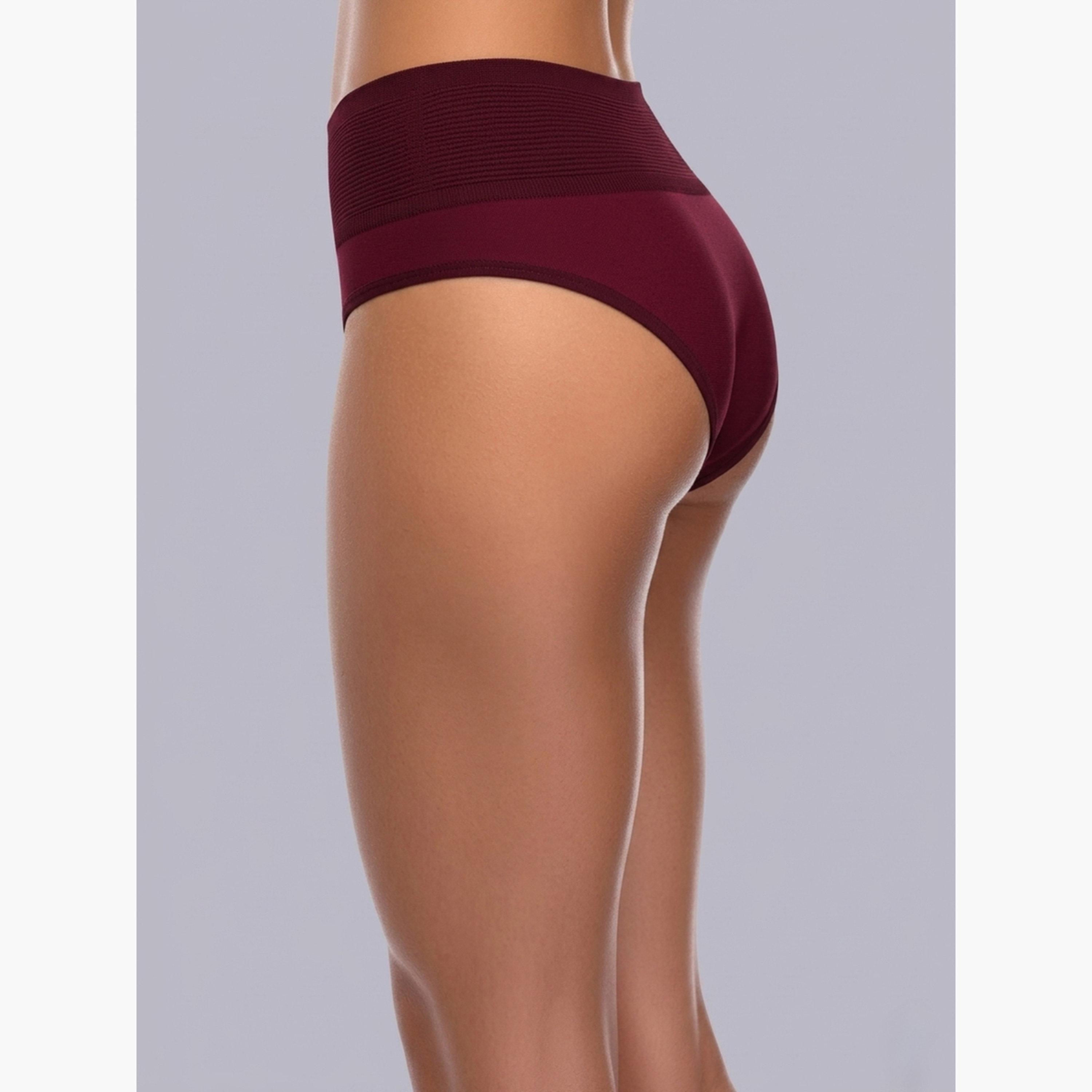 Eden X Styli Pack of 3 - Cotton Full Coverage Tummy Tucker Briefs-women-clothing-lingerie-panties-image-9