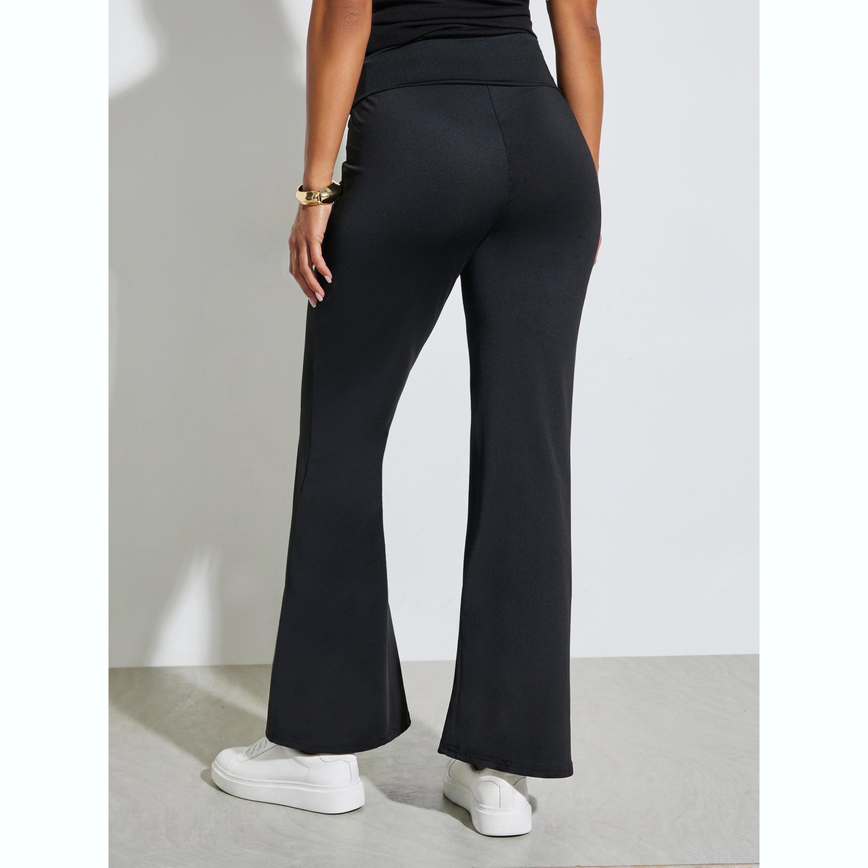 Styli Black Wide Leg Joggers-women-clothing-bottoms-joggers-image-4