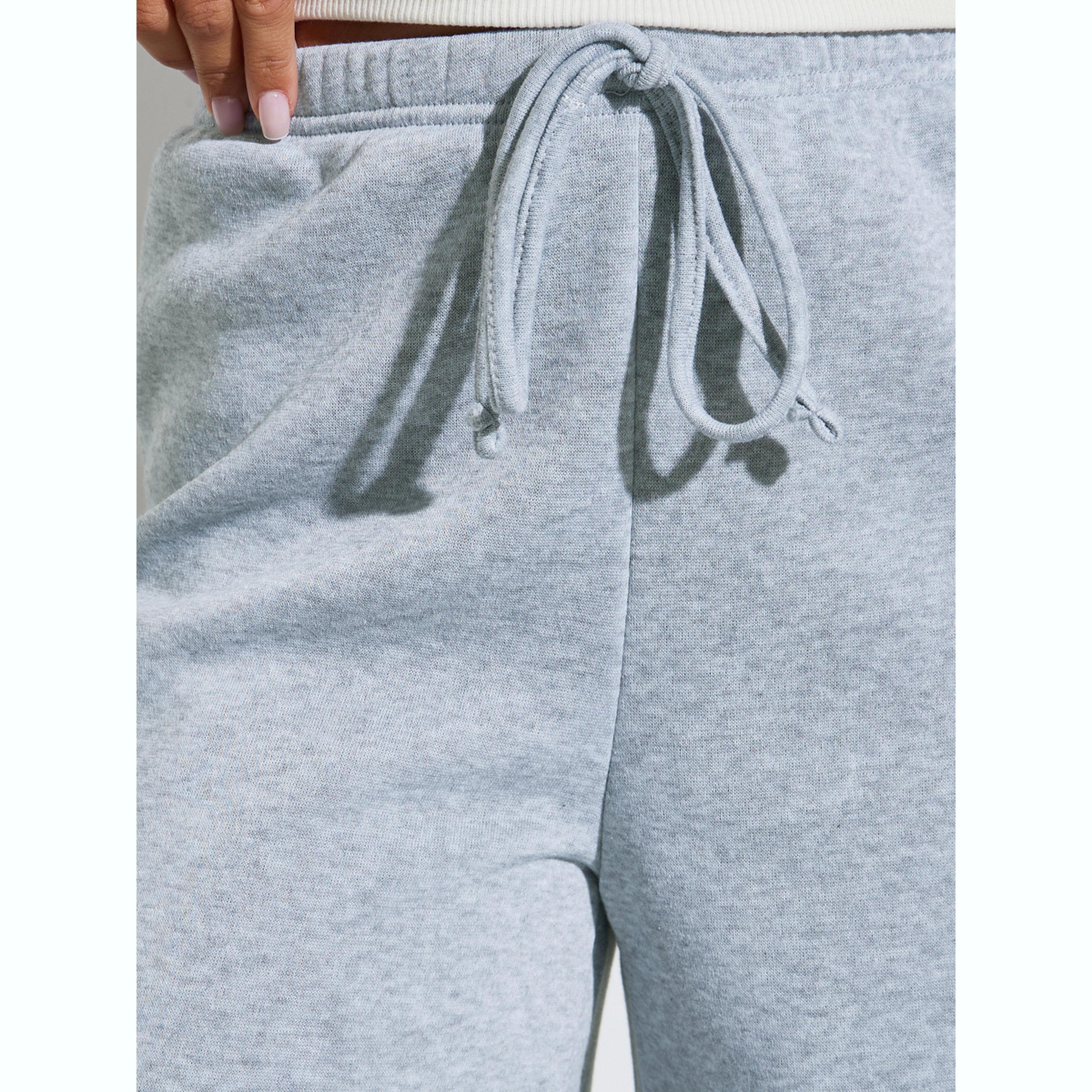 Styli Grey Wide Leg Joggers with Drawstring-women-clothing-bottoms-joggers-image-3