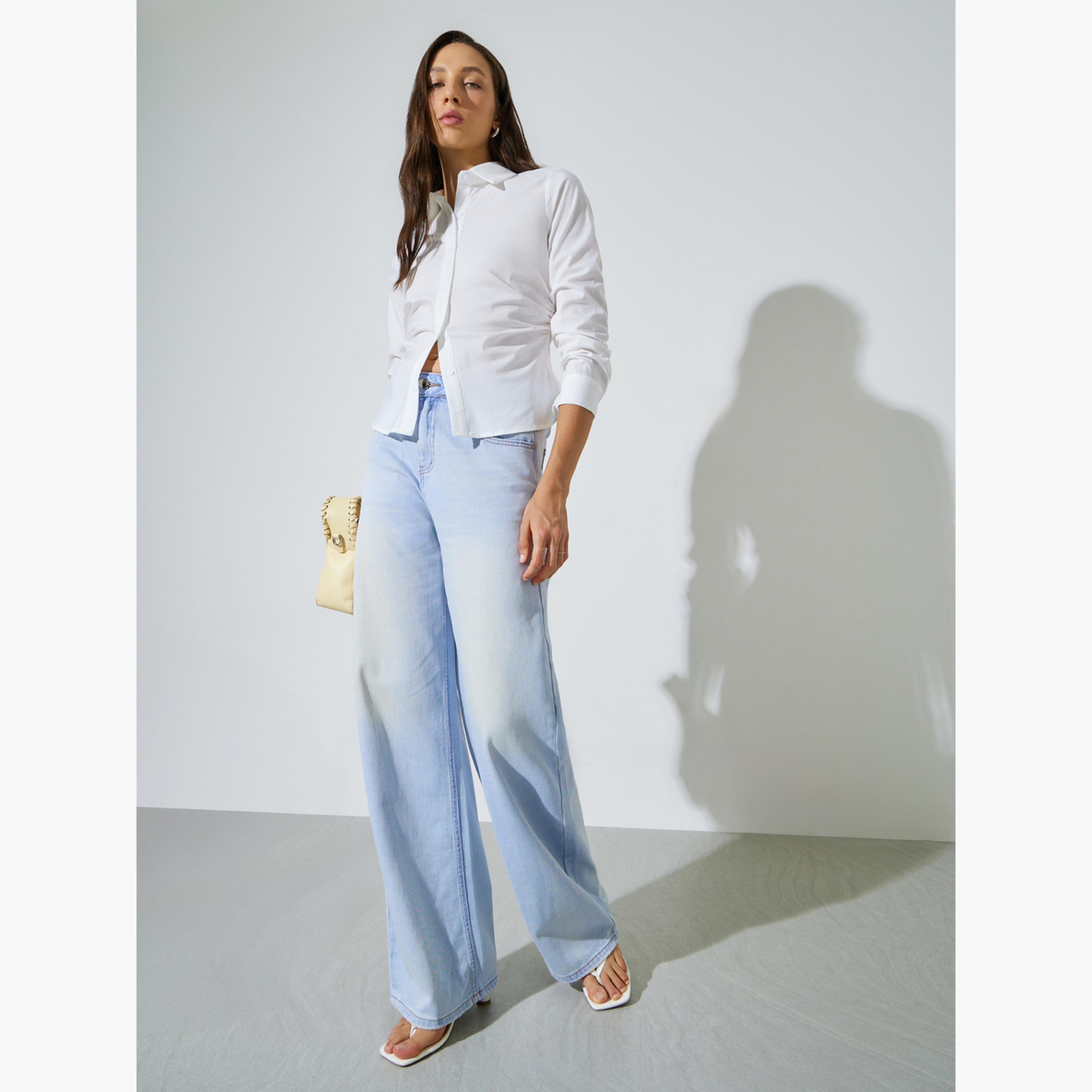 قميص ضيق بتفاصيل زمزمة-women-clothing-shirtsandblouses-shirts-image-2