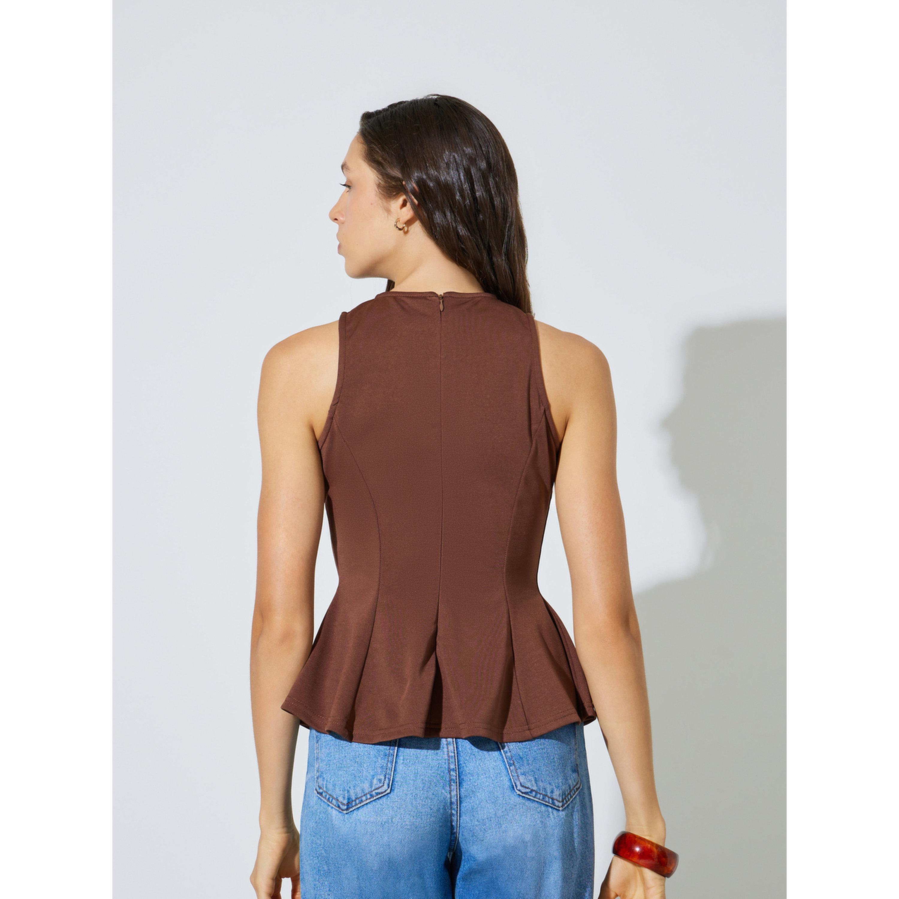 بلوزة بيبلوم سادة بلا أكمام-women-clothing-shirtsandblouses-blouses-image-4
