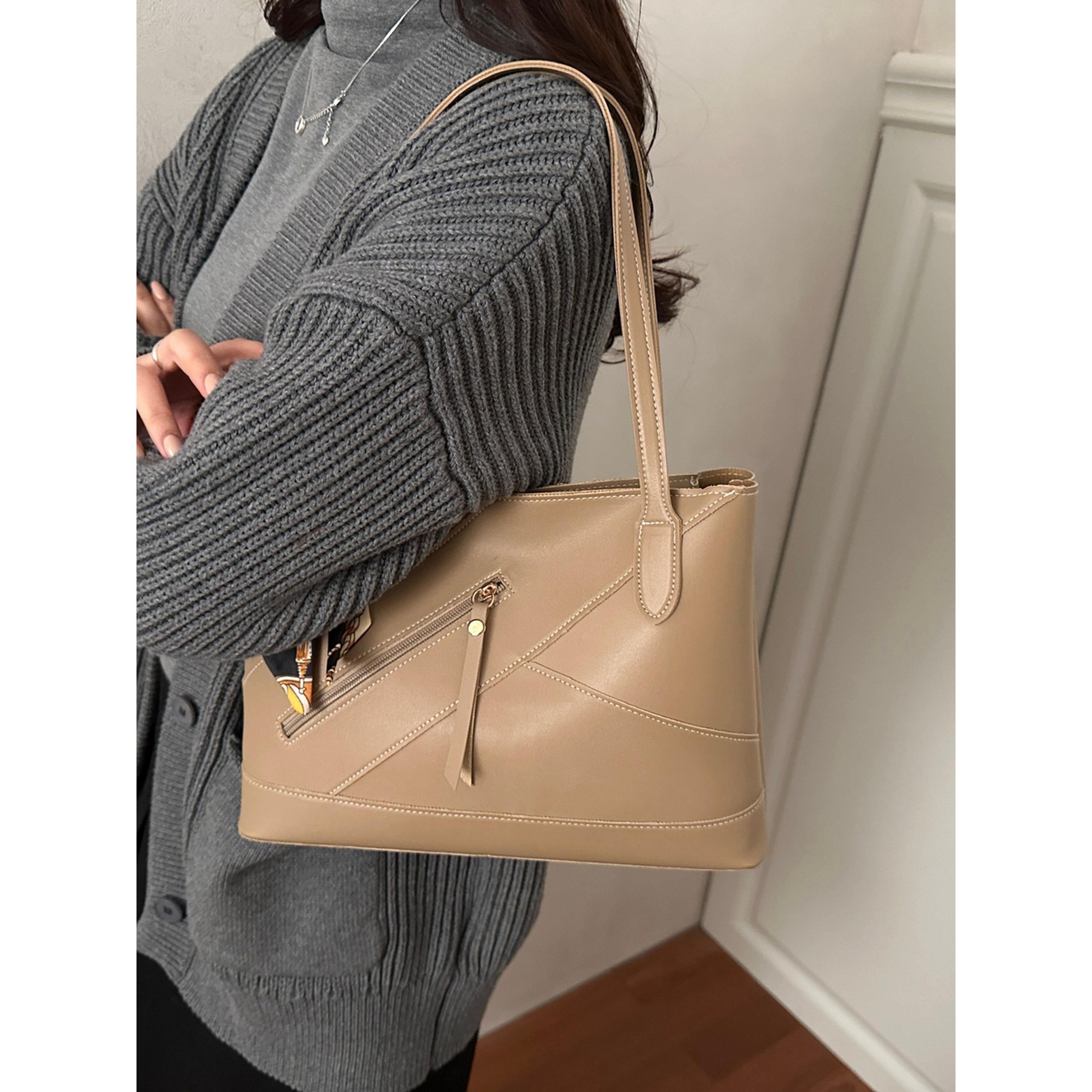 Take Two Khaki Shoulder Bag with Printed Scarf Detail-women-bagsandwallets-handbags-image-5