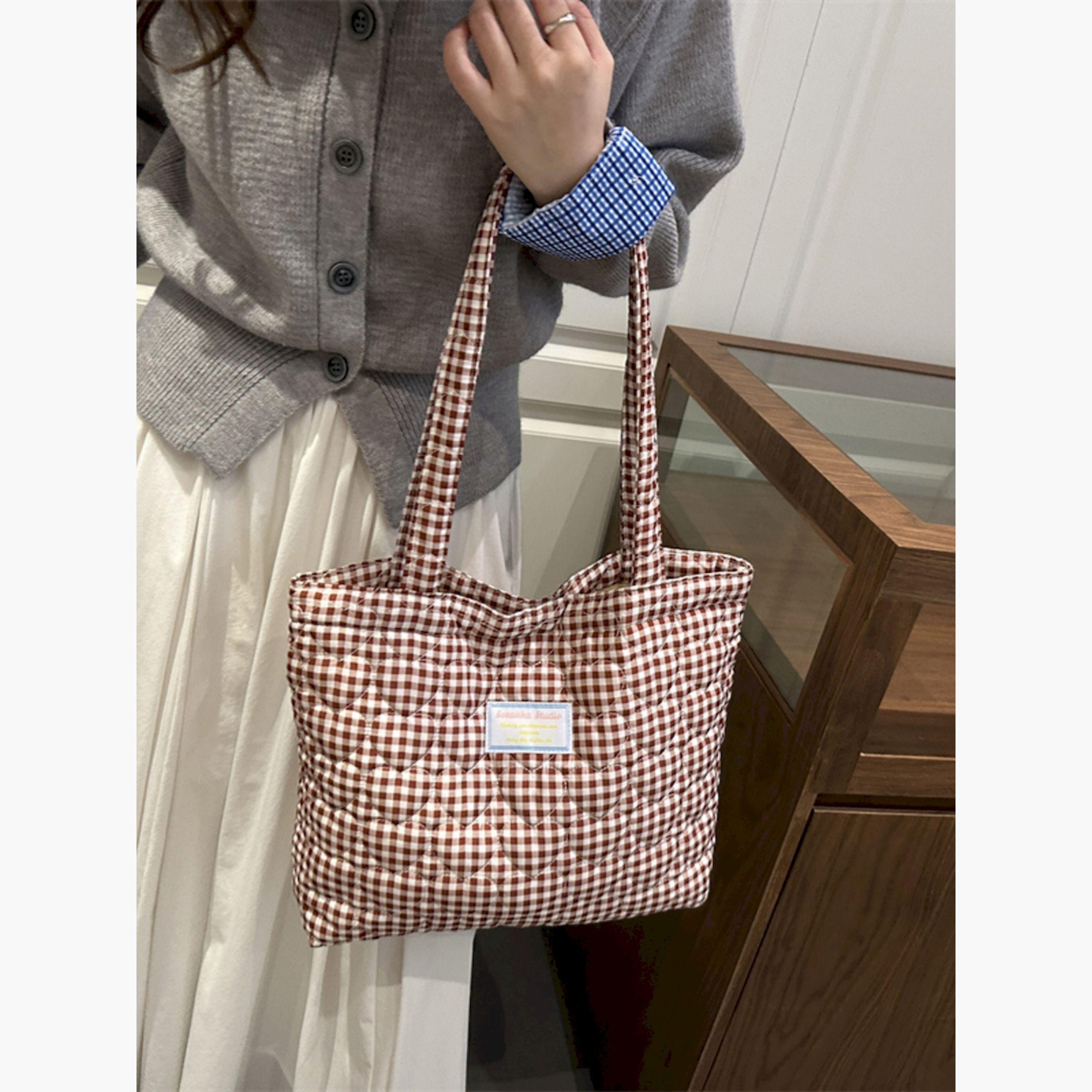 Take Two Red Gingham Quilted Shoulder Bag-women-bagsandwallets-handbags-image-2