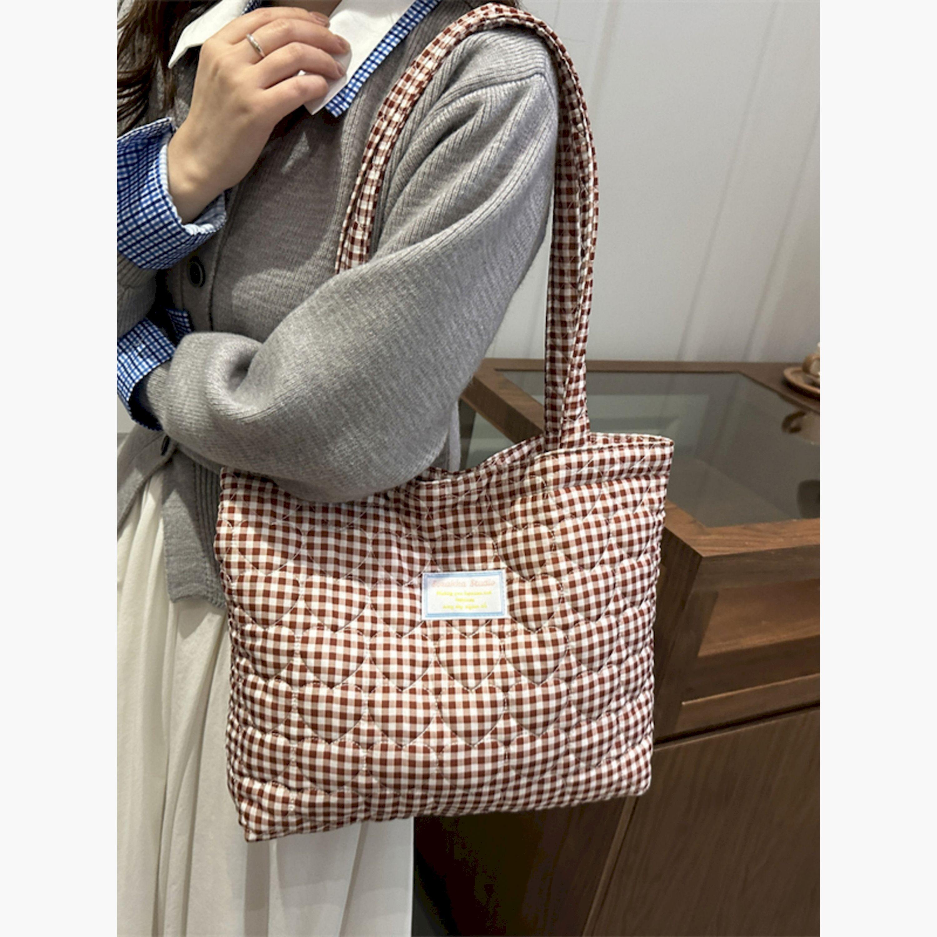 Take Two Red Gingham Quilted Shoulder Bag-women-bagsandwallets-handbags-image-3