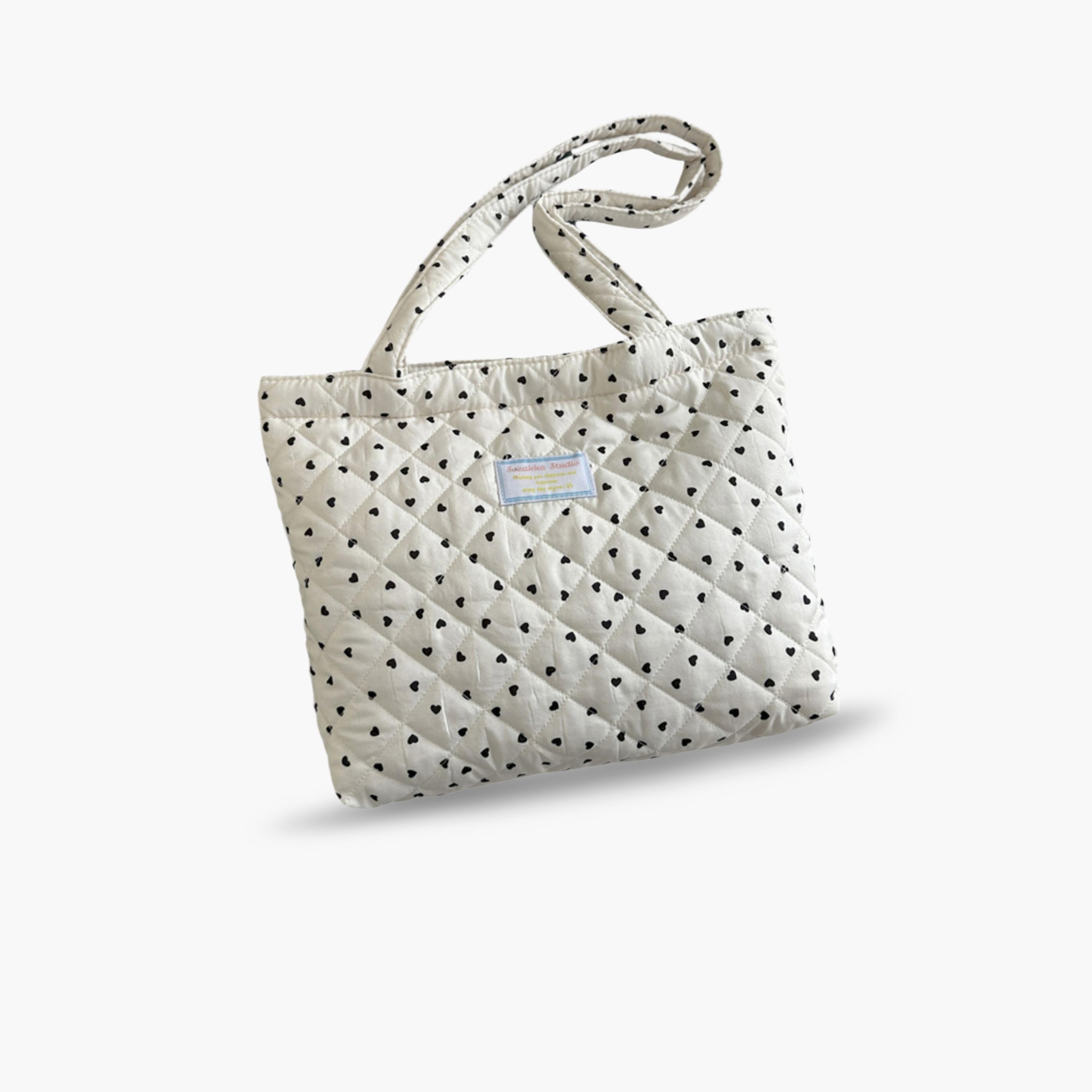 Take Two Heart Print Quilted Shoulder Bag-women-bagsandwallets-handbags-image-1