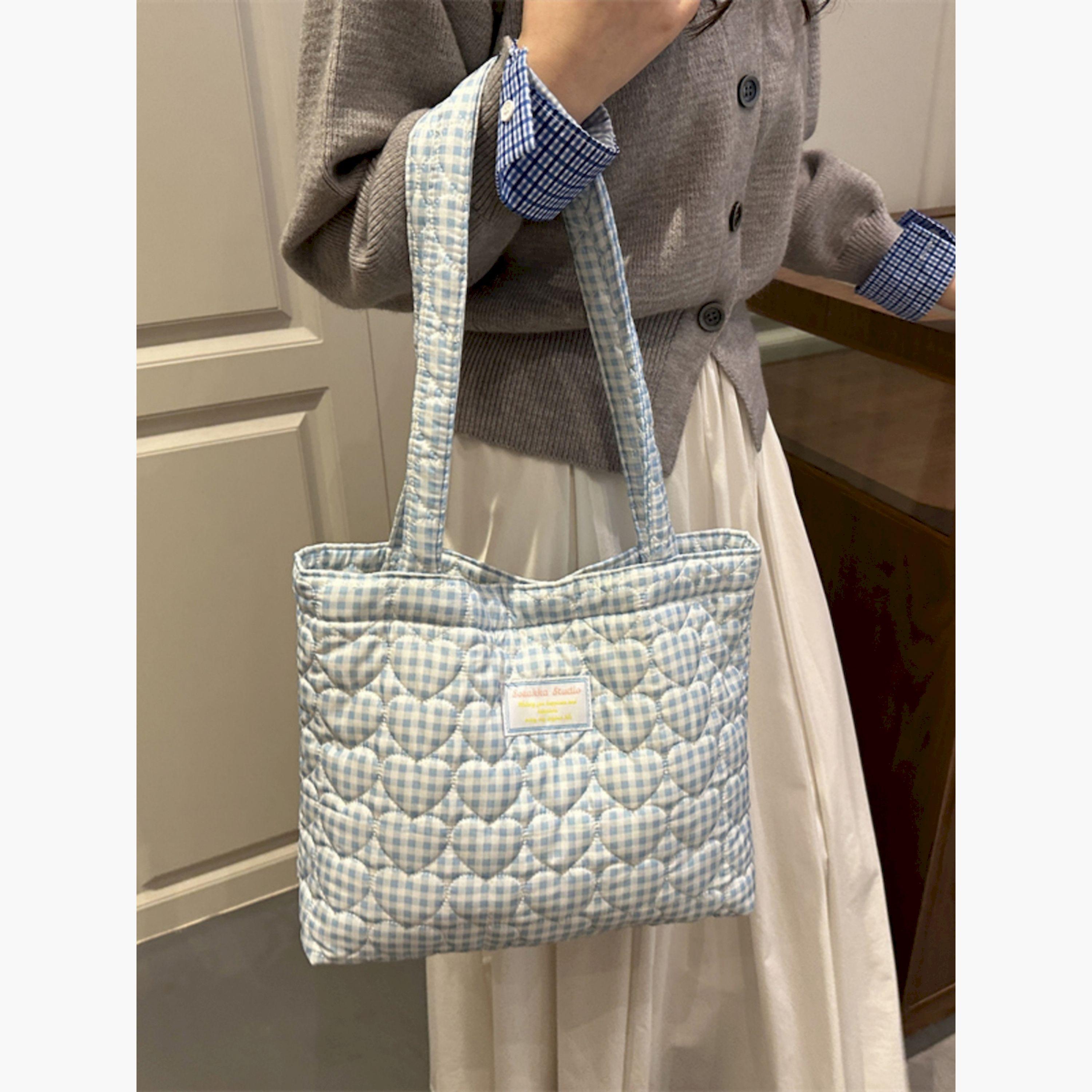 Take Two Blue Gingham Quilted Shoulder Bag-women-bagsandwallets-handbags-image-3