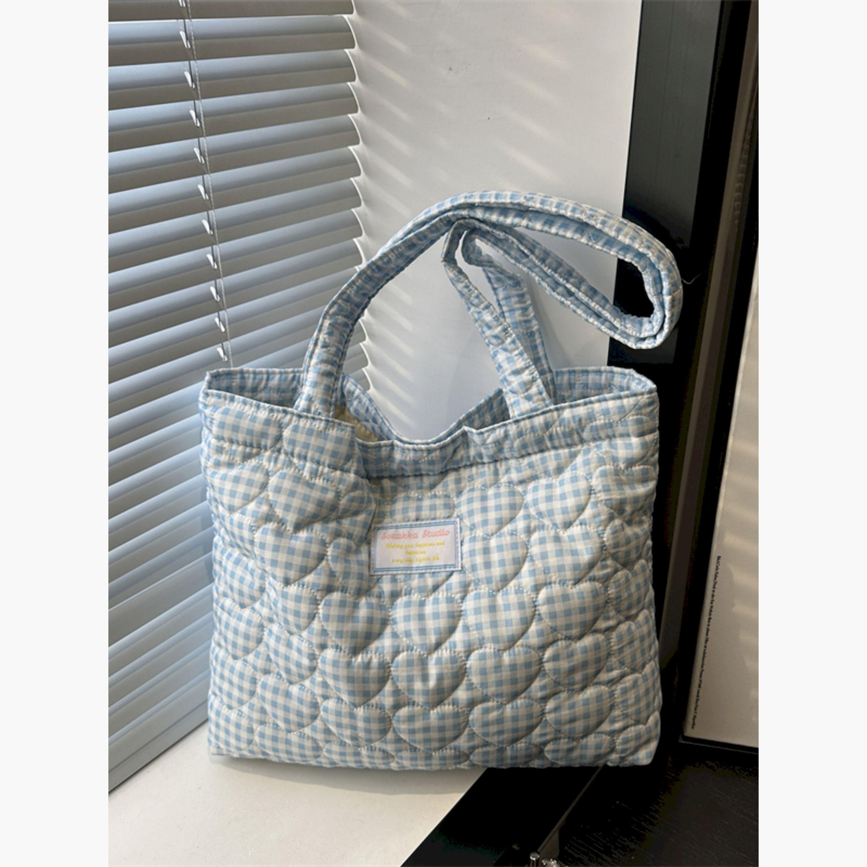 Take Two Blue Gingham Quilted Shoulder Bag-women-bagsandwallets-handbags-image-5