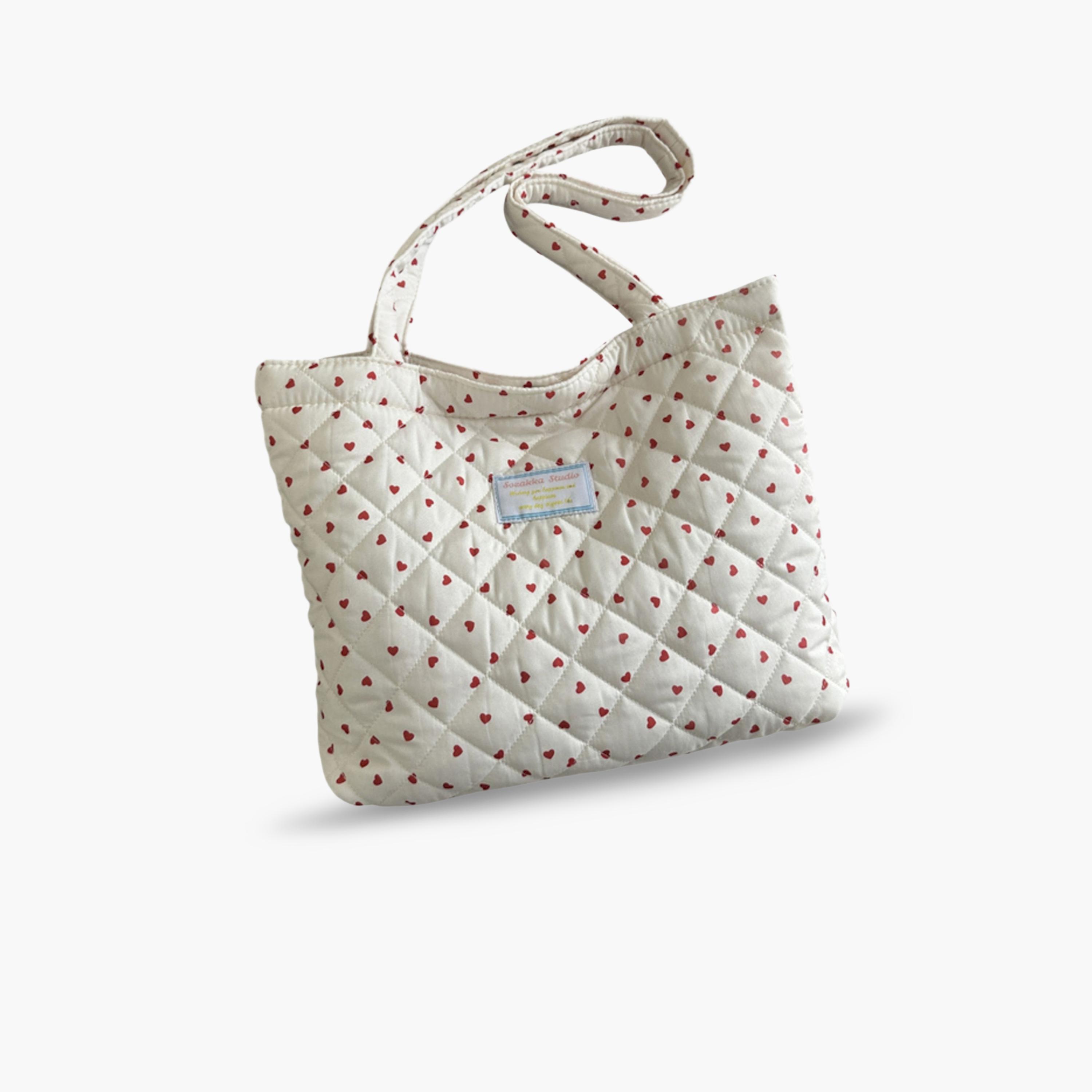Take Two Heart Print Quilted Shoulder Bag-women-bagsandwallets-handbags-image-1