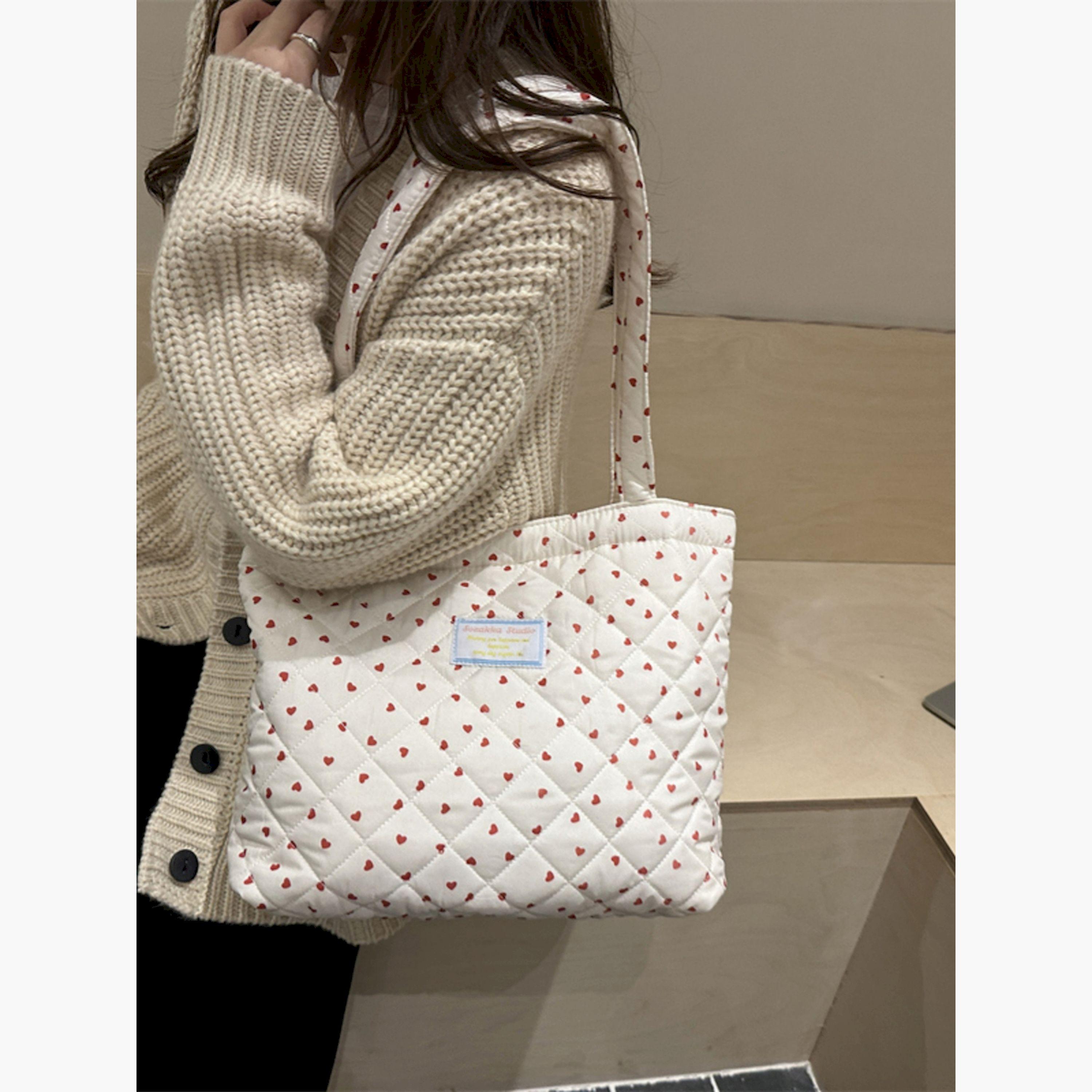 Take Two Heart Print Quilted Shoulder Bag-women-bagsandwallets-handbags-image-2