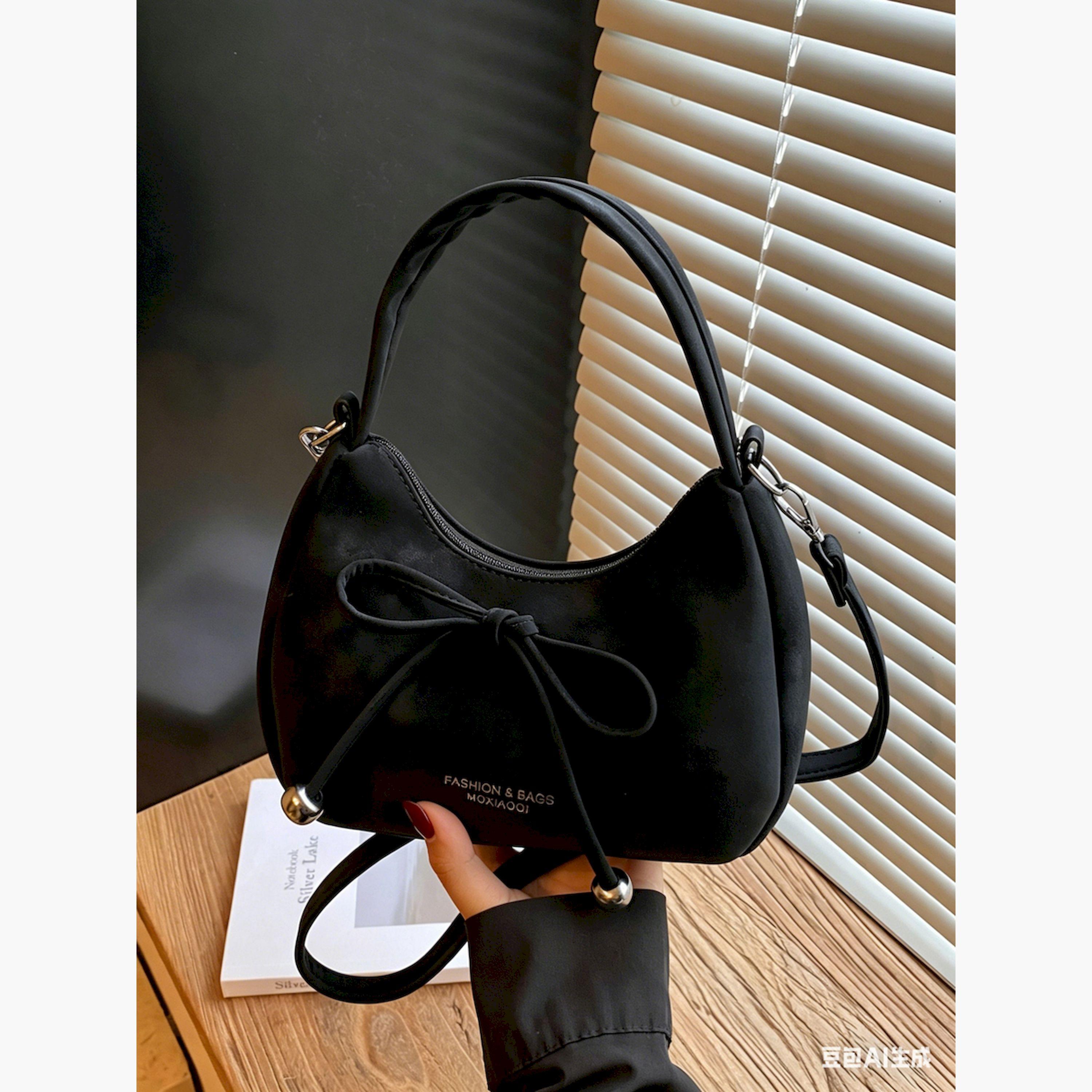 Take Two Black Crossbody Bag with Bow Detail-women-bagsandwallets-handbags-image-3