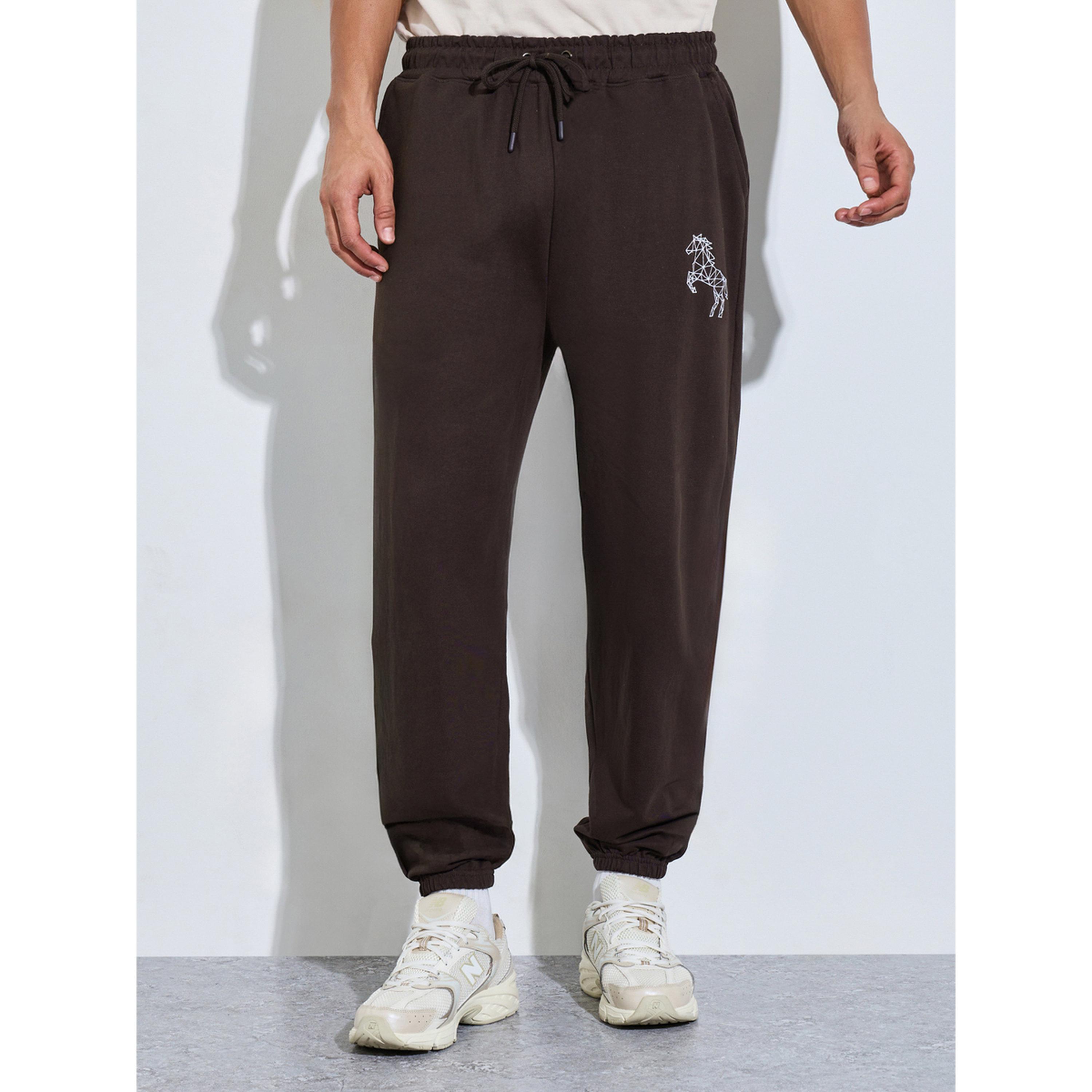 جوغر بطول كامل وجيب بتفاصيل مُطرّزة-men-clothing-joggers-image-1