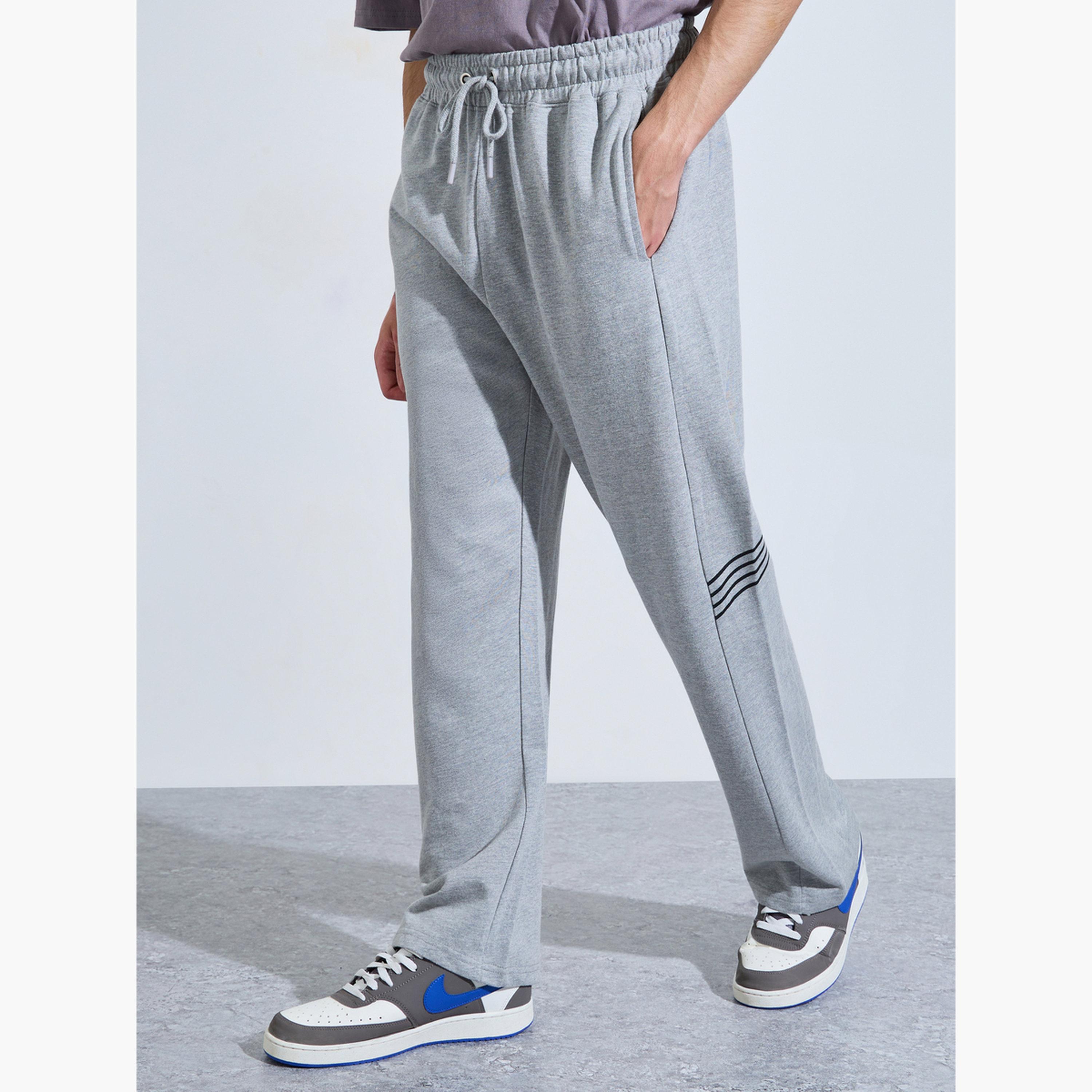 بنطال جوغر تيري واسع بشريط جانبي-men-clothing-bottoms-joggers-image-3