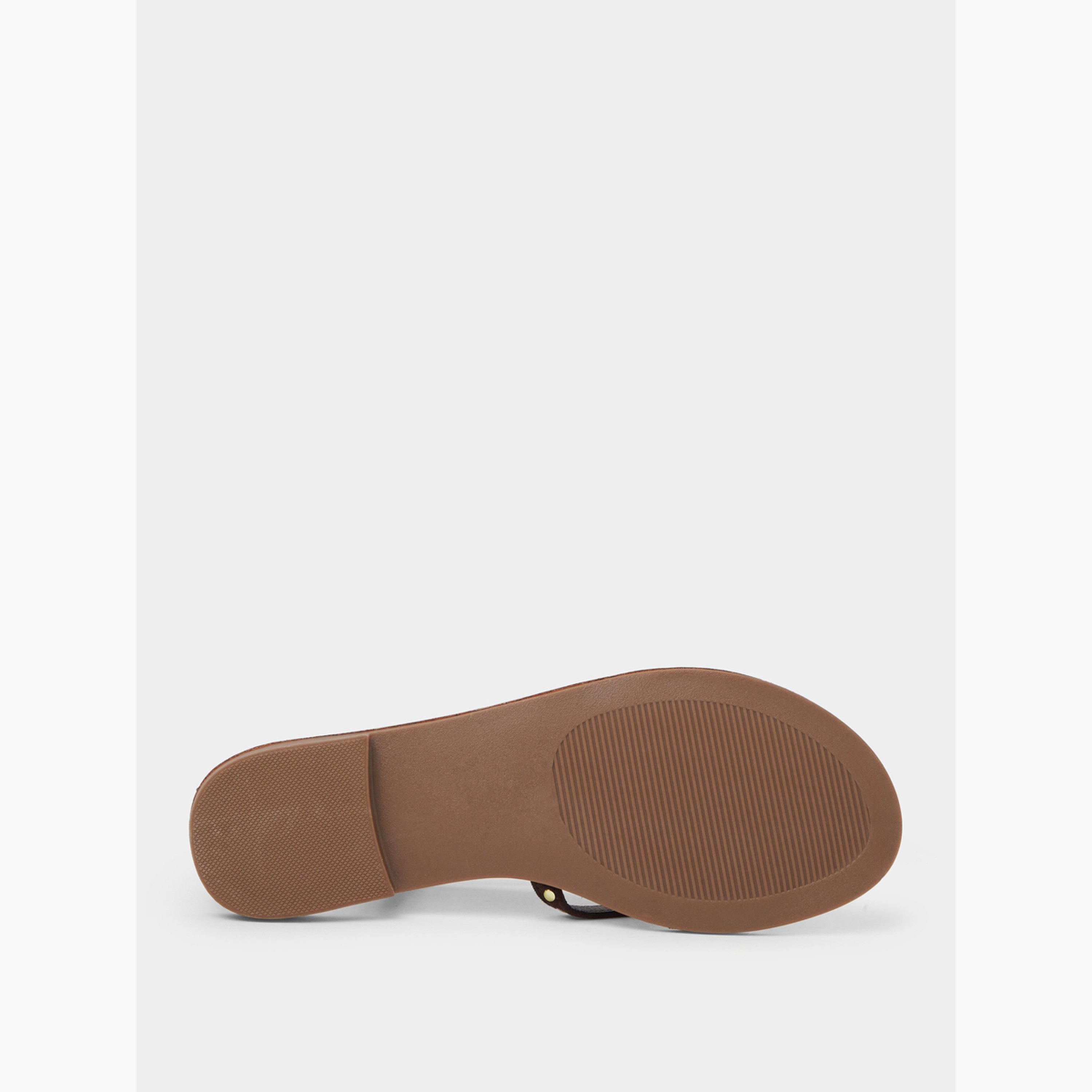 صندل فلات مزين بمسامير-women-shoes-sandals-flats-image-7