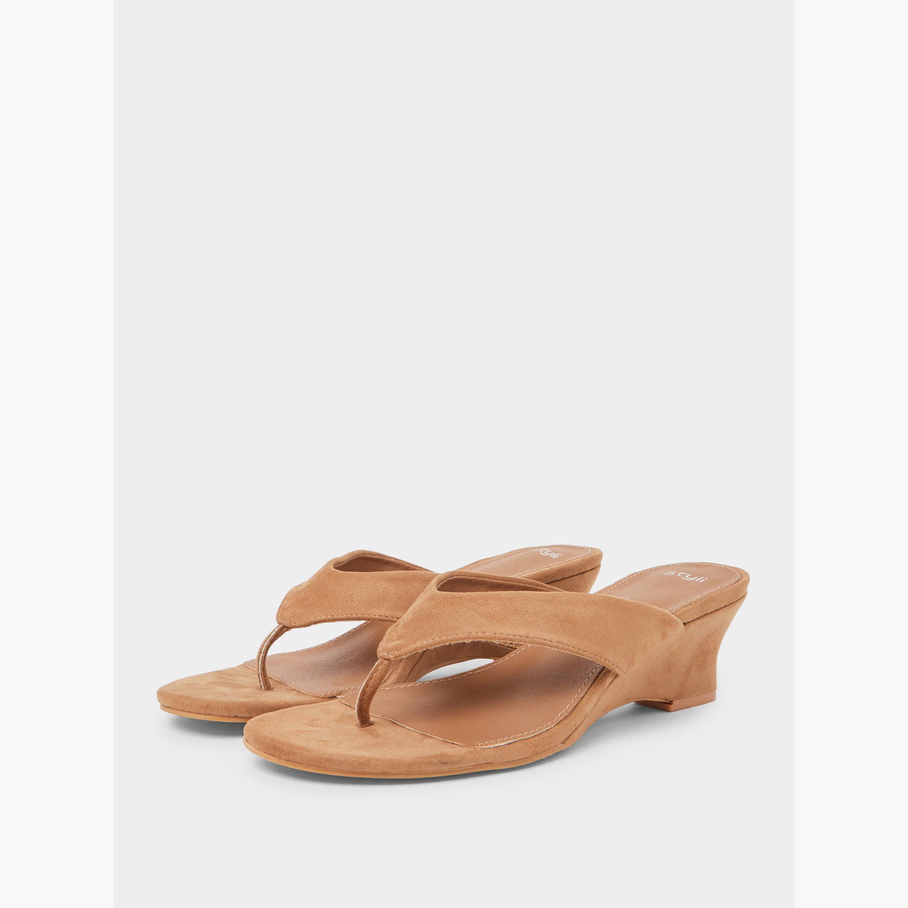 Styli Suede Look Heel Sandals-women-shoes-sandals-heeled-image-1