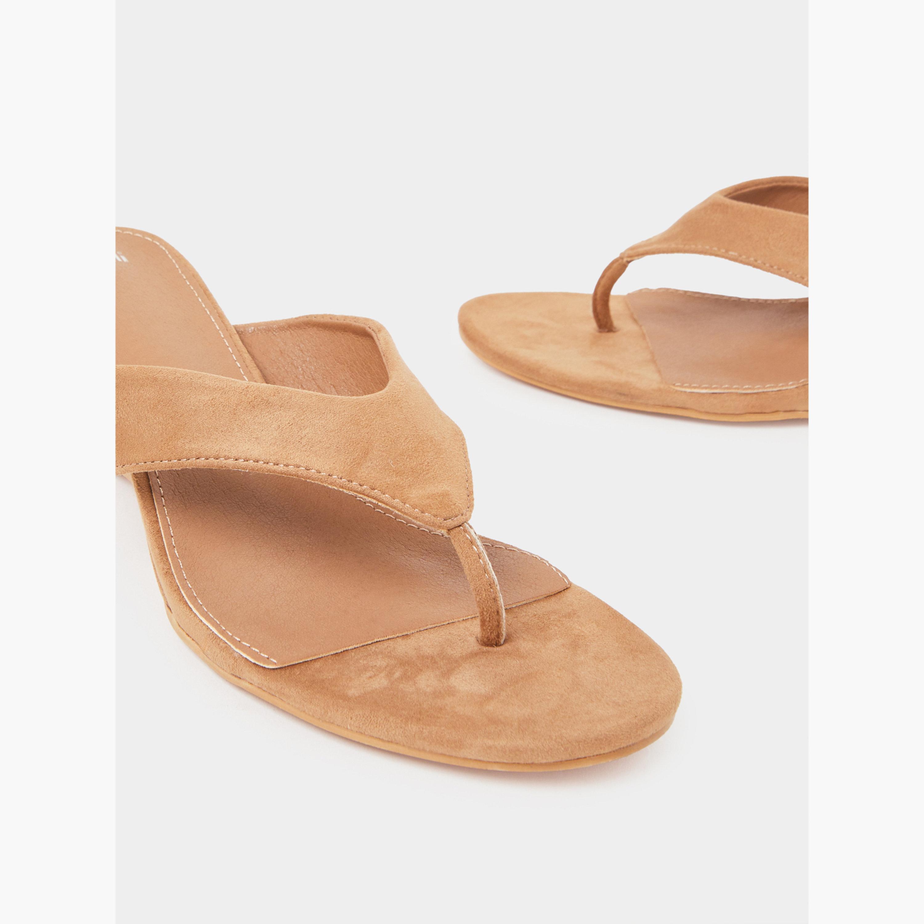 Styli Suede Look Heel Sandals-women-shoes-sandals-heeled-image-4