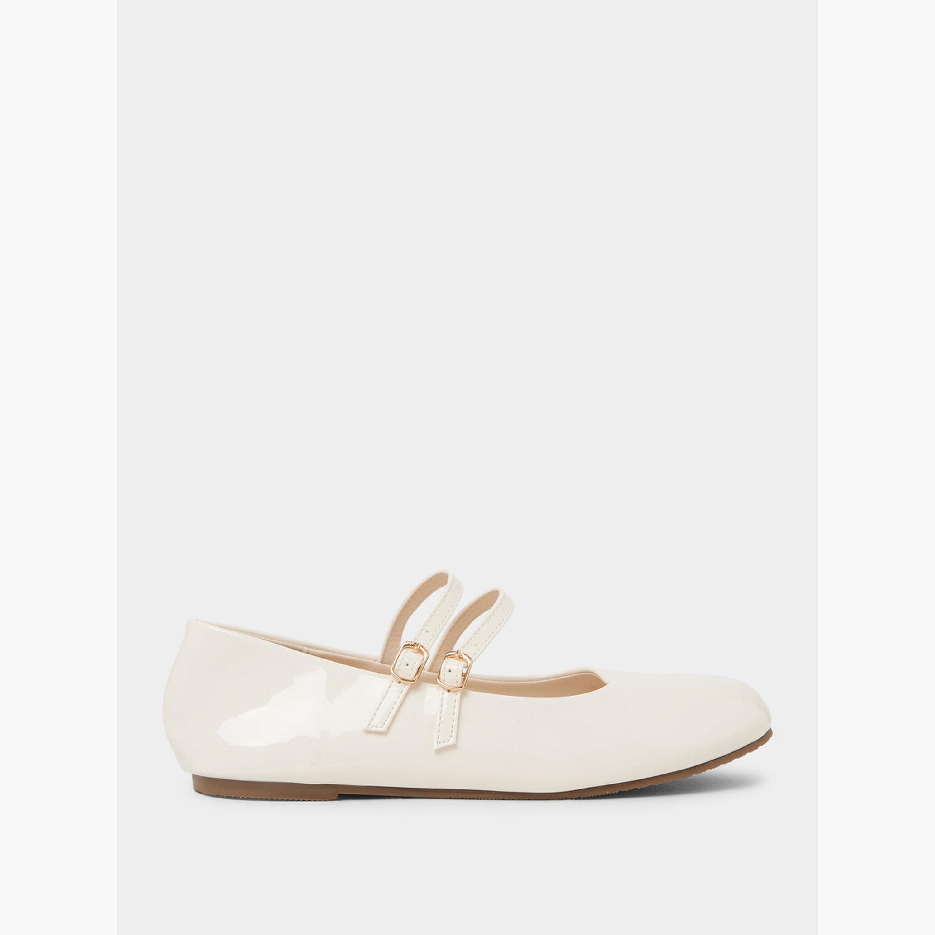 حذاء باليرينا سادة بأشرطة مزدوجة-women-shoes-ballerinas-image-3