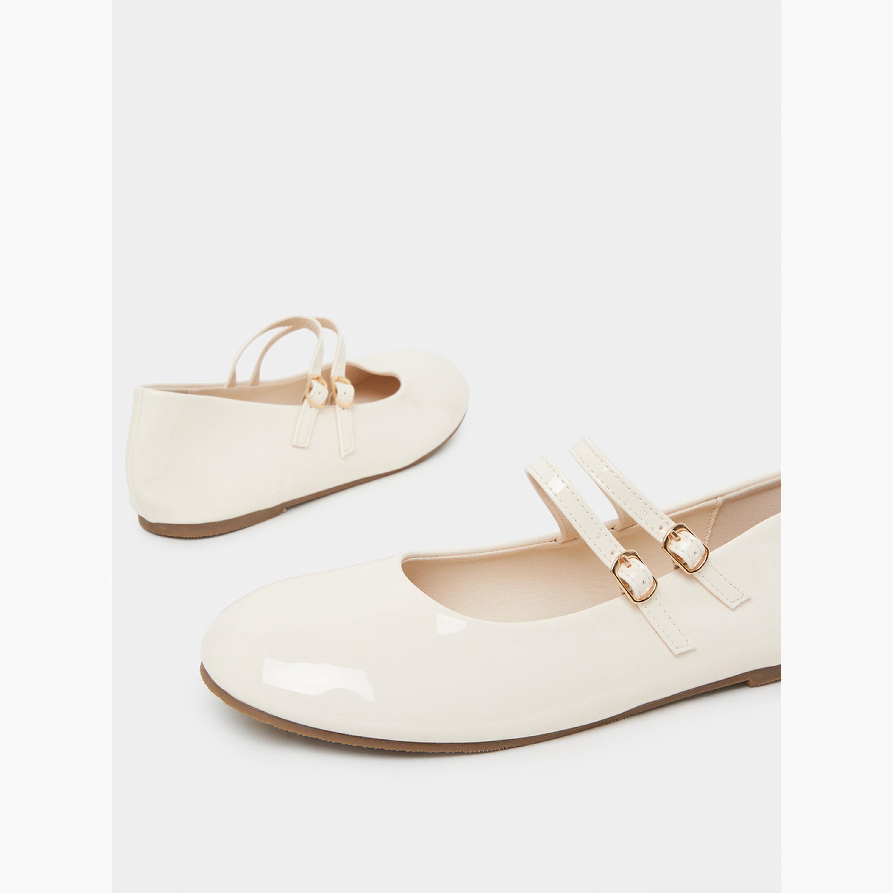 حذاء باليرينا سادة بأشرطة مزدوجة-women-shoes-ballerinas-image-5