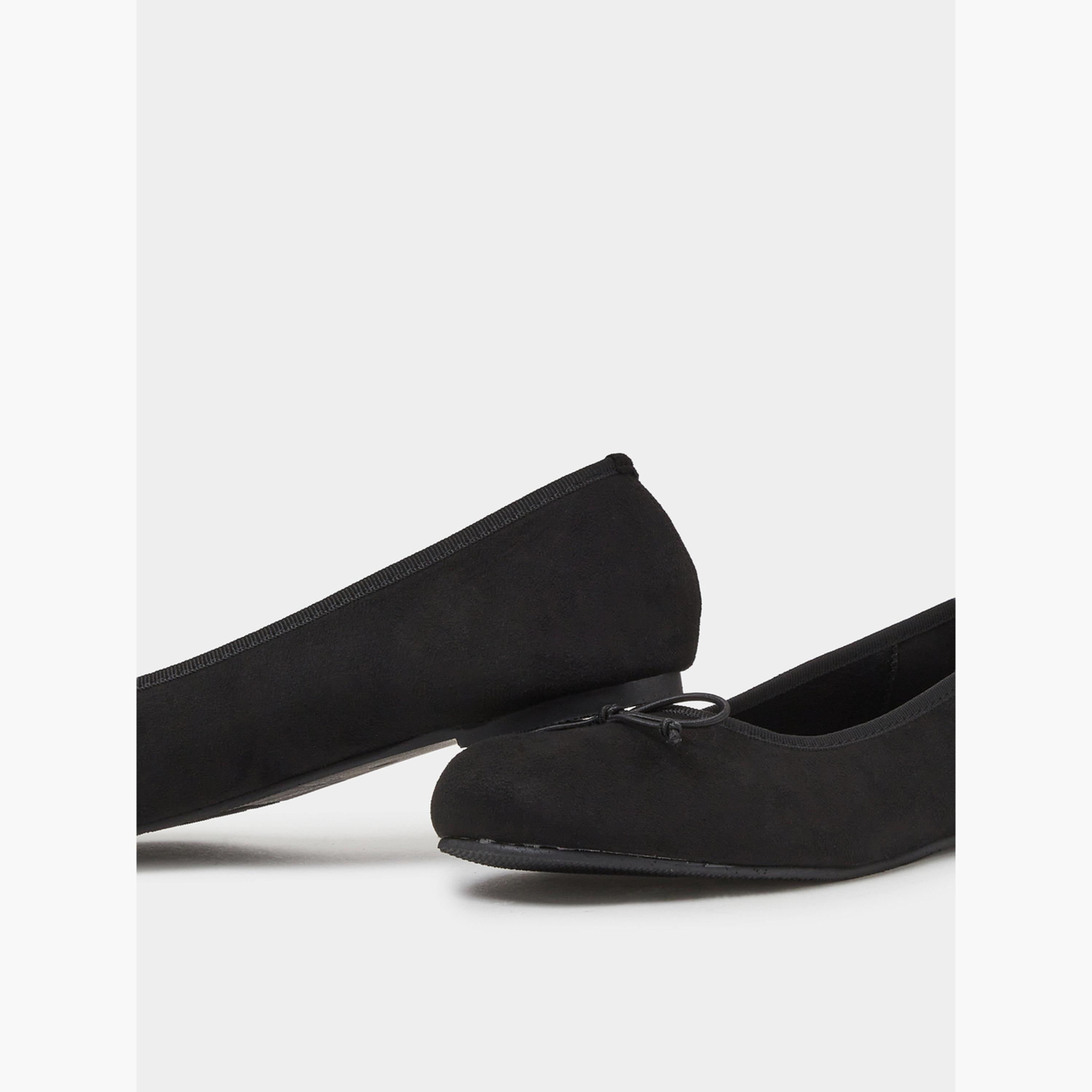 Styli Plain Bow Detail Ballerina Shoes-women-shoes-ballerinas-image-4