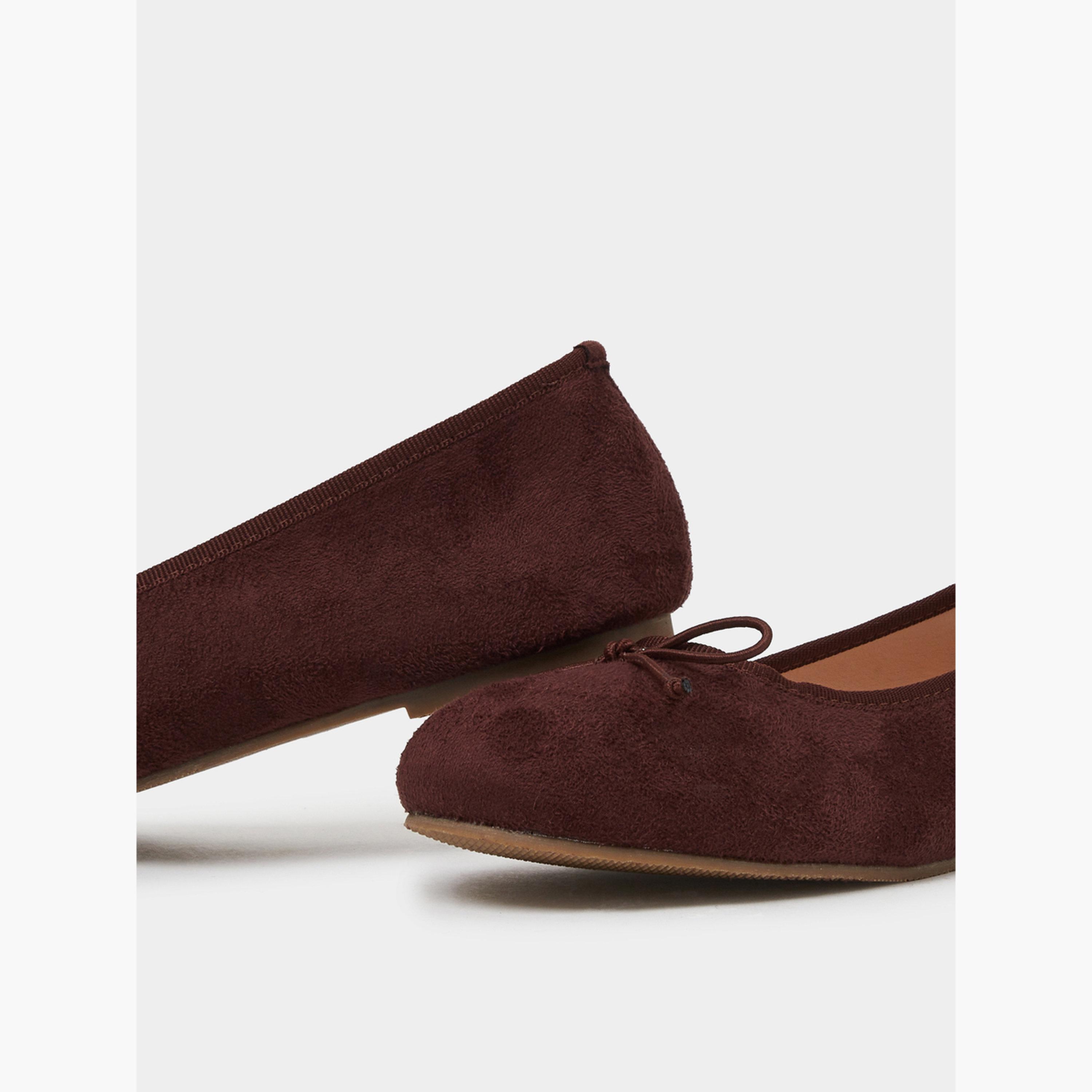 Styli Plain Bow Detail Ballerina Shoes-women-shoes-ballerinas-image-4