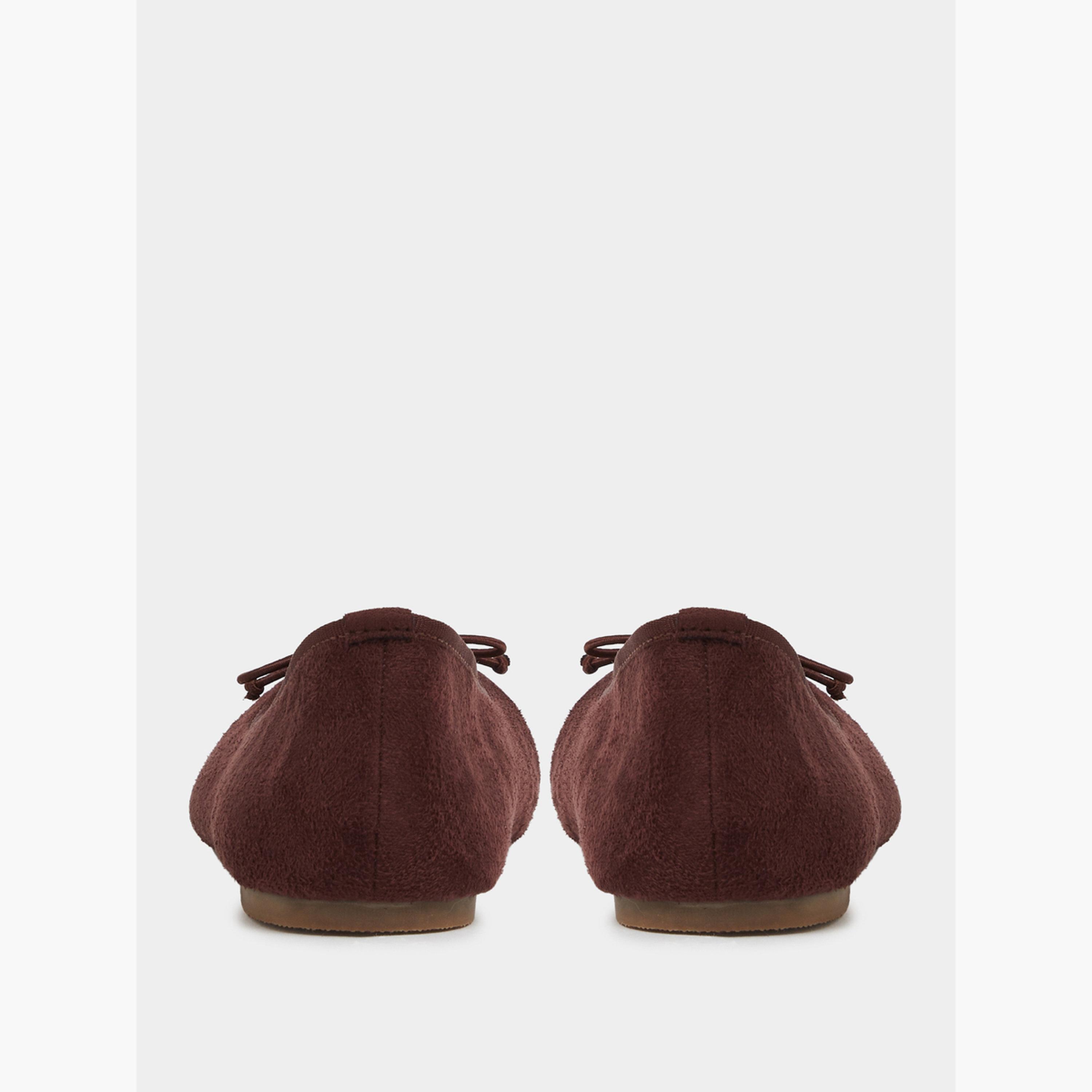 Styli Plain Bow Detail Ballerina Shoes-women-shoes-ballerinas-image-5