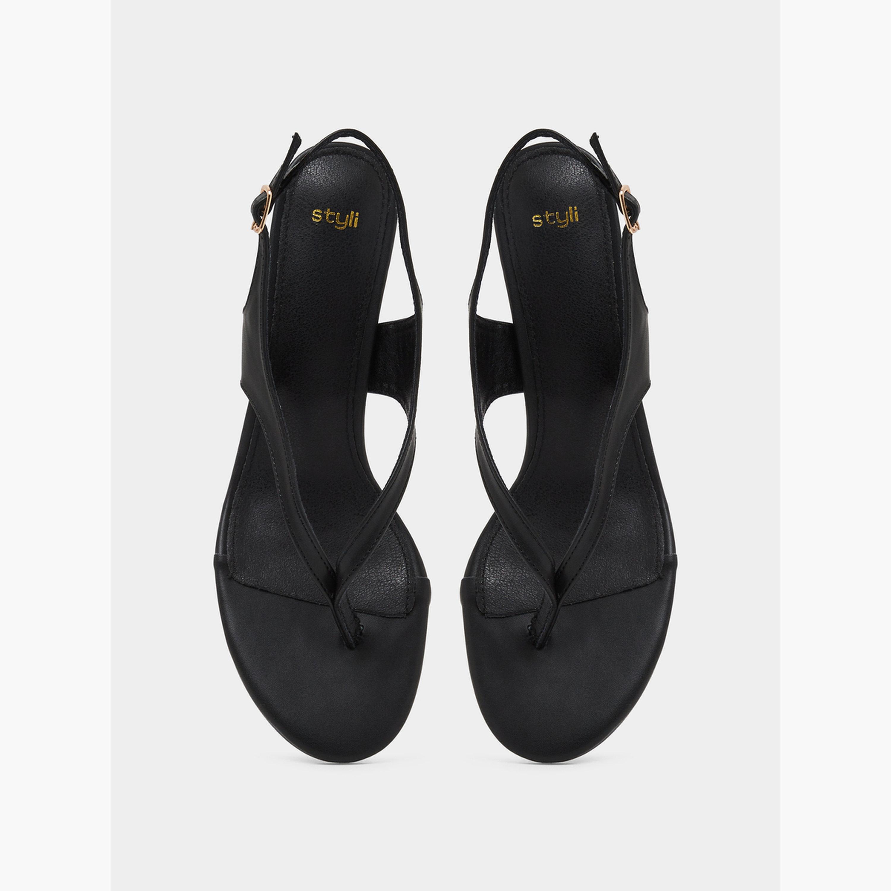 صندل بكعب ستيلتو وإصبع سادة-women-shoes-sandals-heeled-image-3