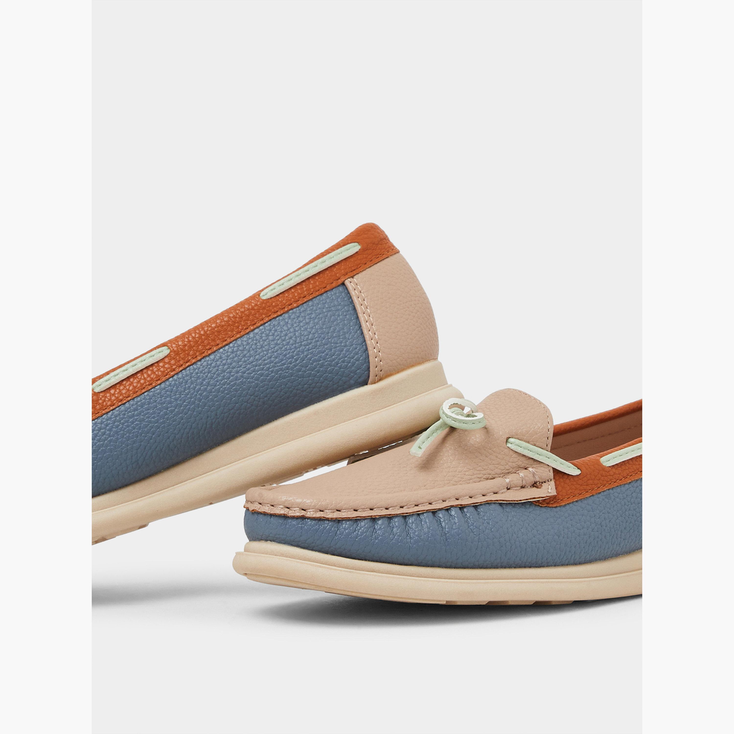 حذاء بتفاصيل عقدة ونمط كتل الألوان-women-shoes-ballerinas-image-4